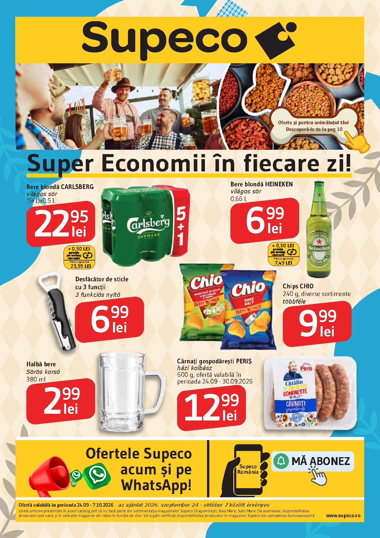 supeco - Pliantele viitoare Supeco - Bilingv valabil de la joi 24.09.2026 până la miercuri 07.10.2026