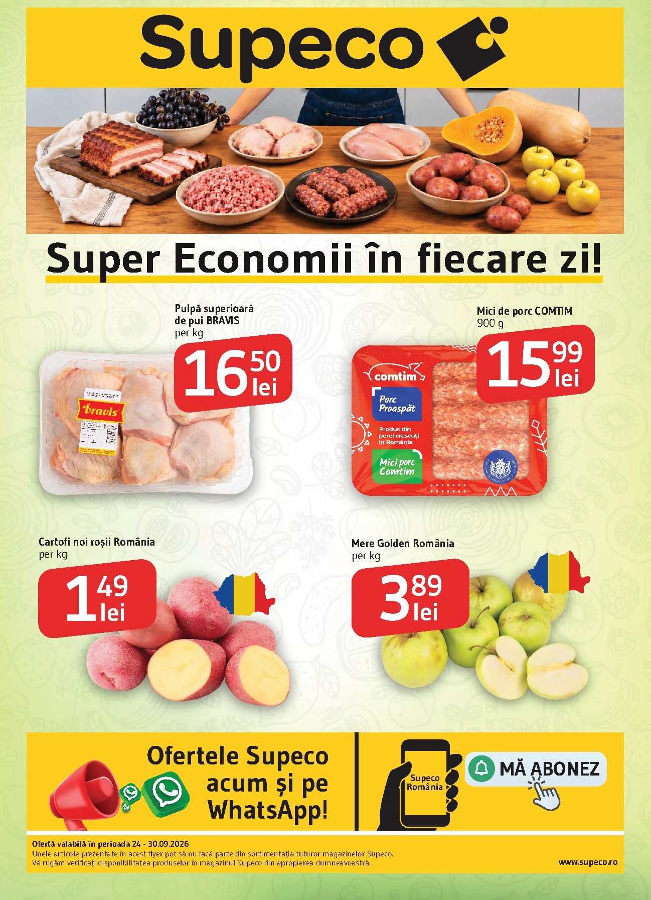 supeco - Pliantele viitoare Supeco - Catalog PF valabil de la joi 24.09.2026 până la miercuri 30.09.2026 - page: 1