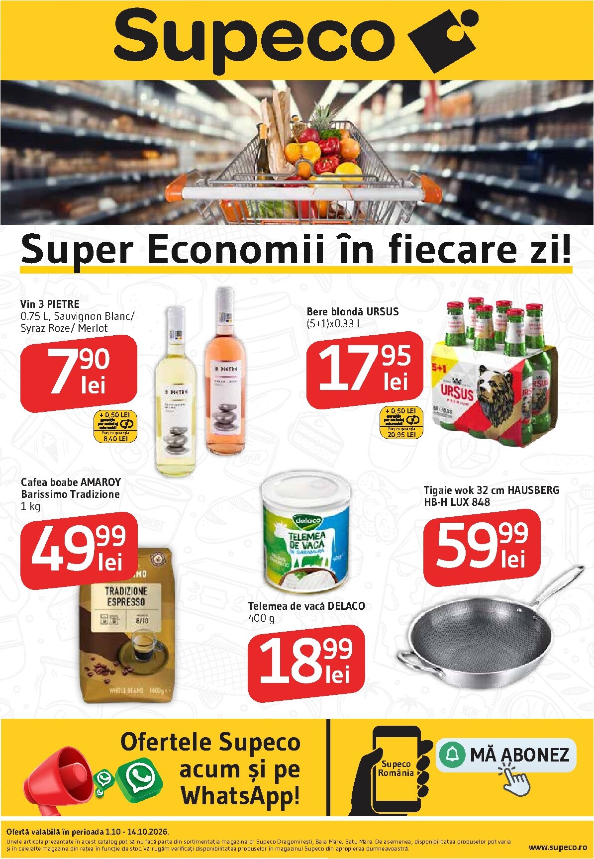supeco - Pliantele viitoare Supeco valabil de la joi 01.10.2026 până la miercuri 14.10.2026