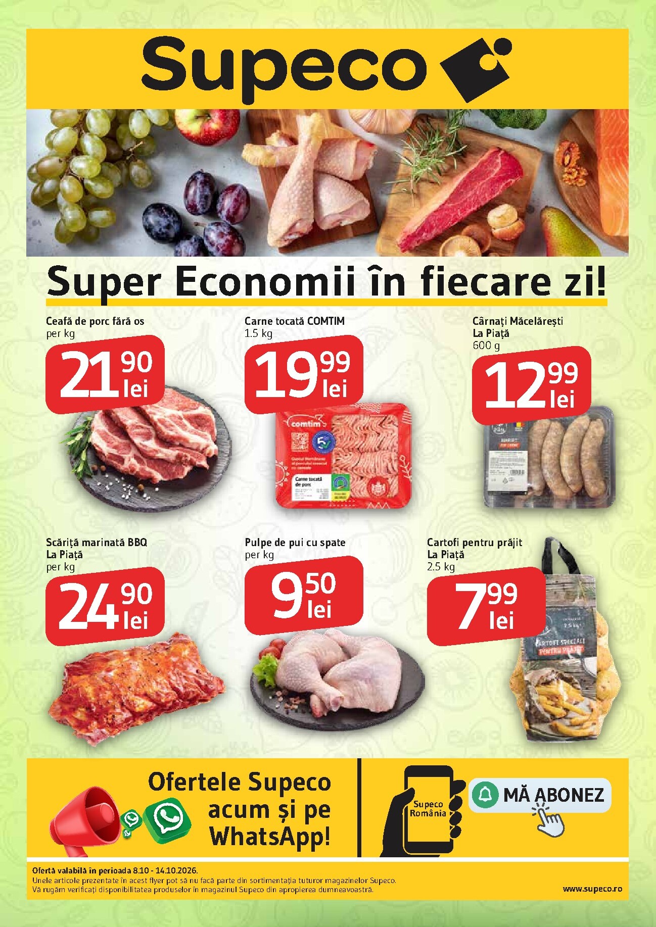supeco - Pliantele viitoare Supeco - Catalog valabil de la joi 08.10.2026 până la miercuri 14.10.2026
