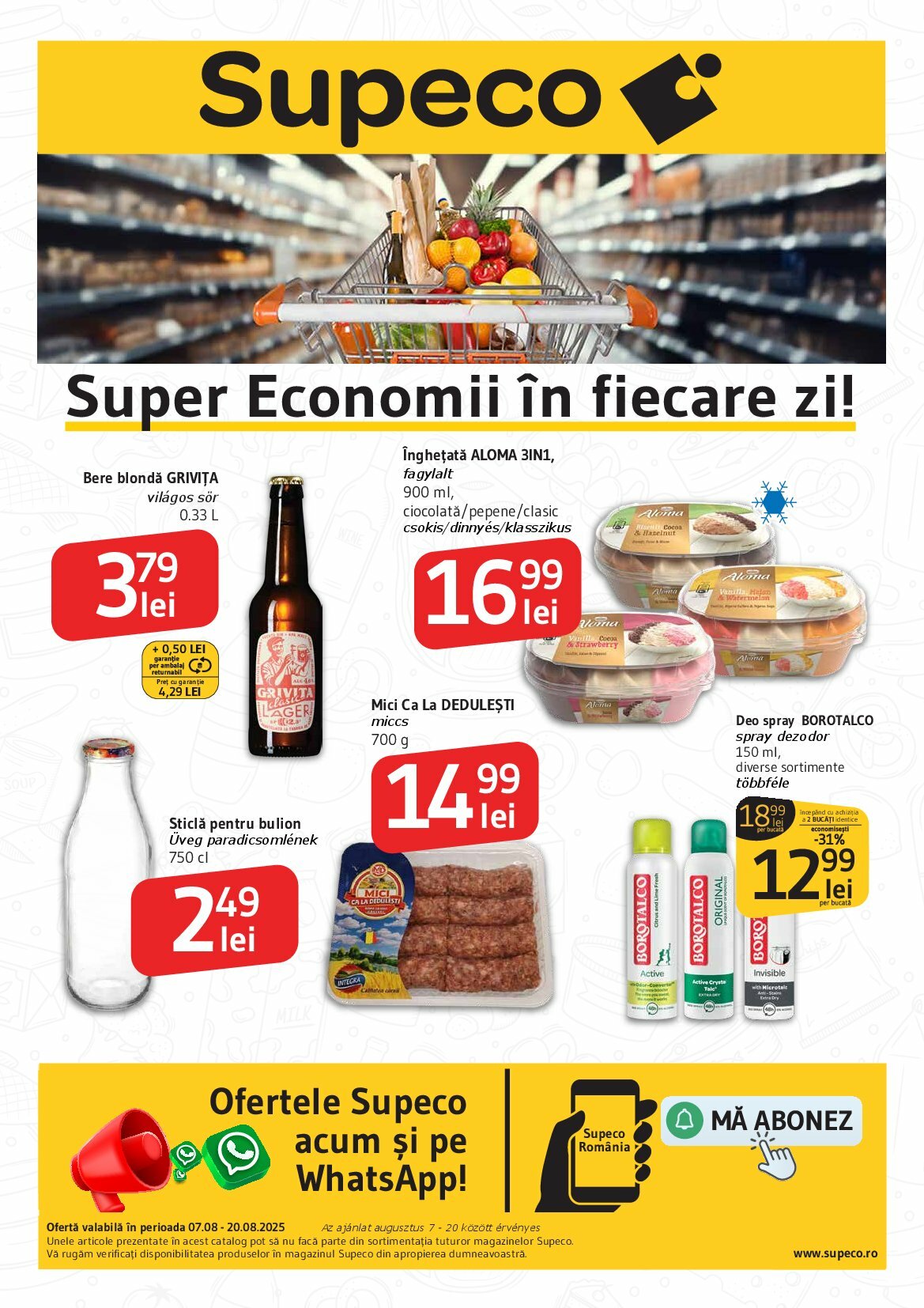 supeco - Catalog Supeco - Bilingv valabil din 07.08. până pe 20.08.
