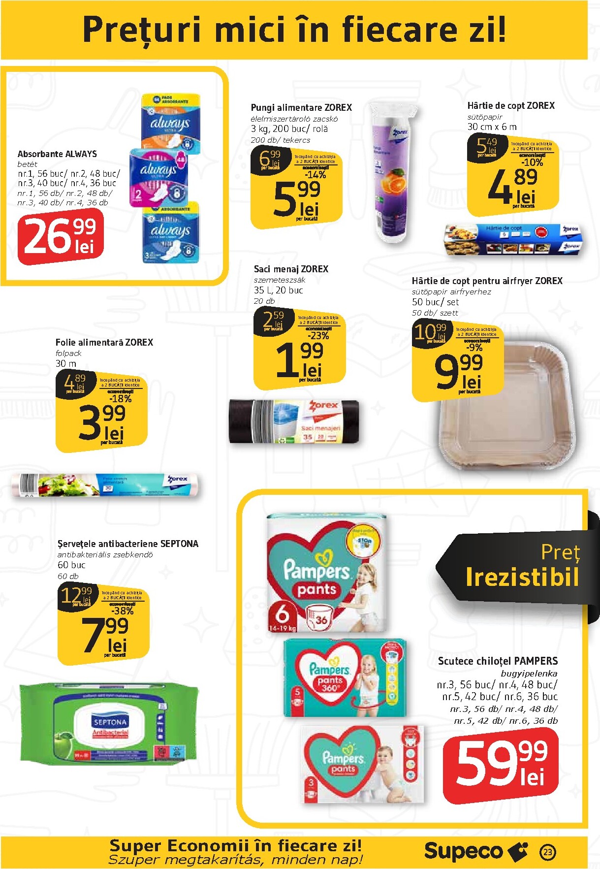 supeco - Pliantele viitoare Supeco - Bilingv valabil de la joi 16.04.2026 până la miercuri 29.04.2026 - page: 23