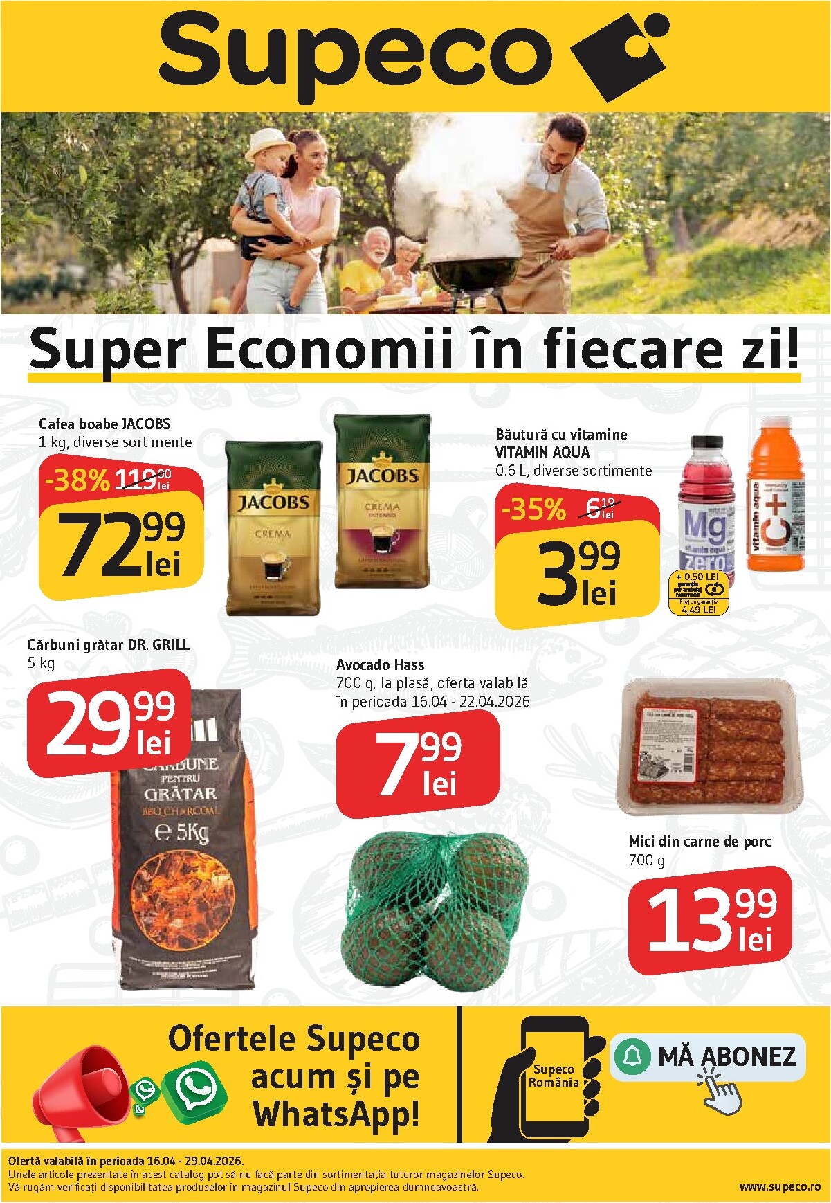 supeco - Pliantele viitoare Supeco valabil de la joi 16.04.2026 până la miercuri 29.04.2026 - page: 1