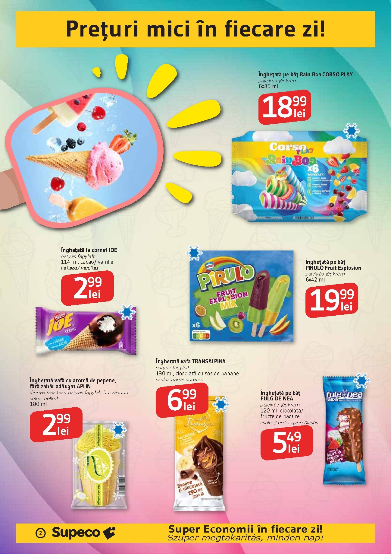 supeco - Pliantele viitoare Supeco - Catalog Inghetata Bilingv valabil de la joi 07.05.2026 până la miercuri 20.05.2026 - page: 2