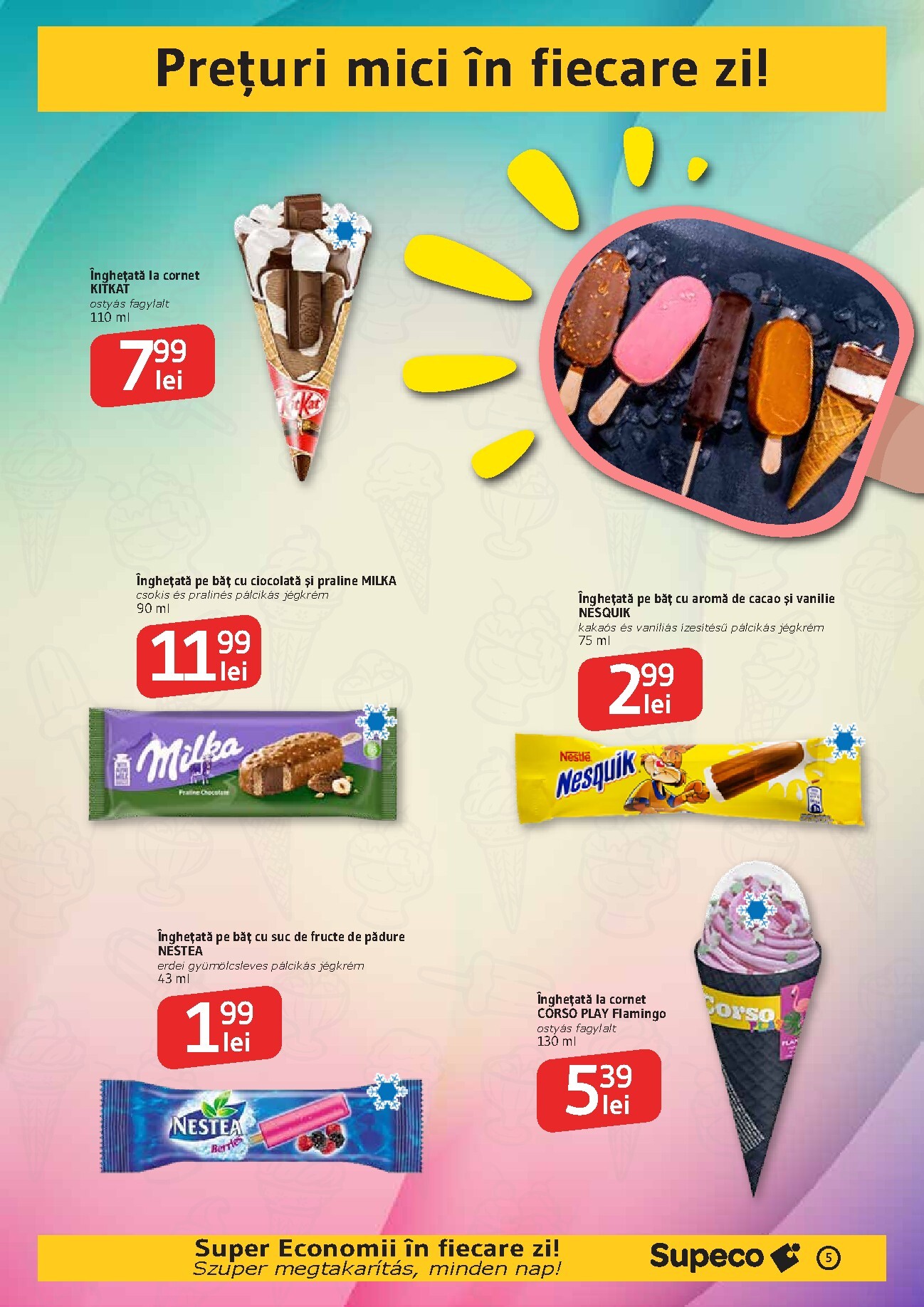 supeco - Pliantele viitoare Supeco - Catalog Inghetata Bilingv valabil de la joi 07.05.2026 până la miercuri 20.05.2026 - page: 5