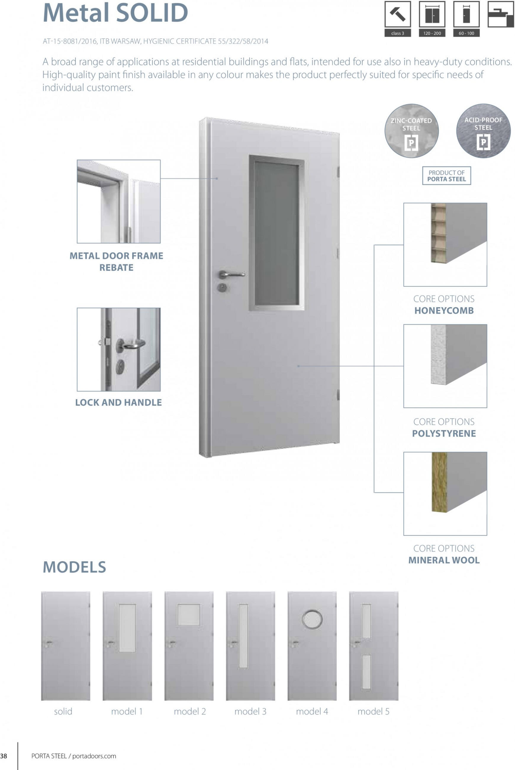 porta-doors - Porta - Catalog uși din oțel tehnice și de exterior - page: 38