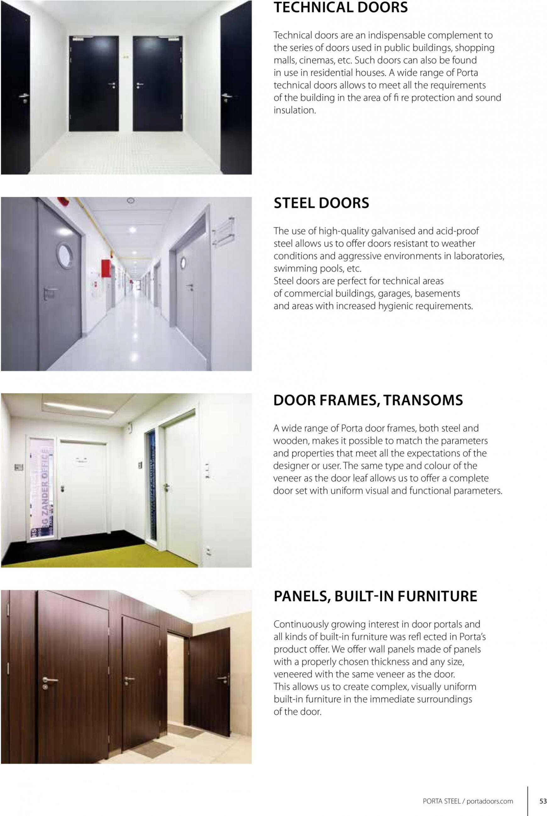 porta-doors - Porta - Catalog uși din oțel tehnice și de exterior - page: 53