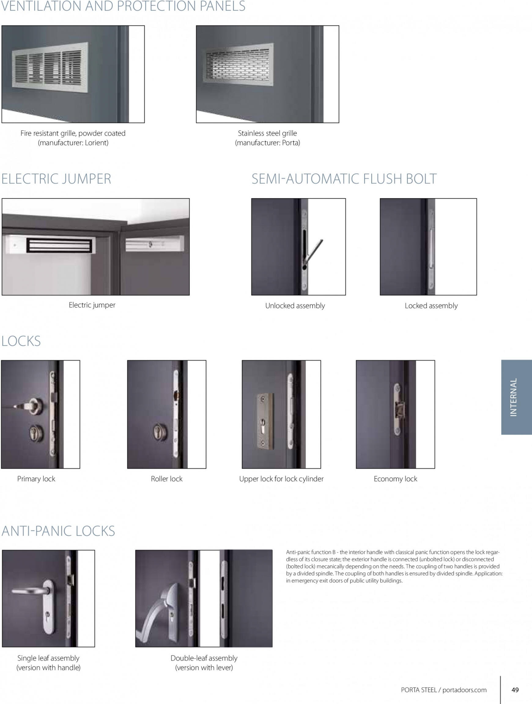 porta-doors - Porta - Catalog uși din oțel tehnice și de exterior - page: 49