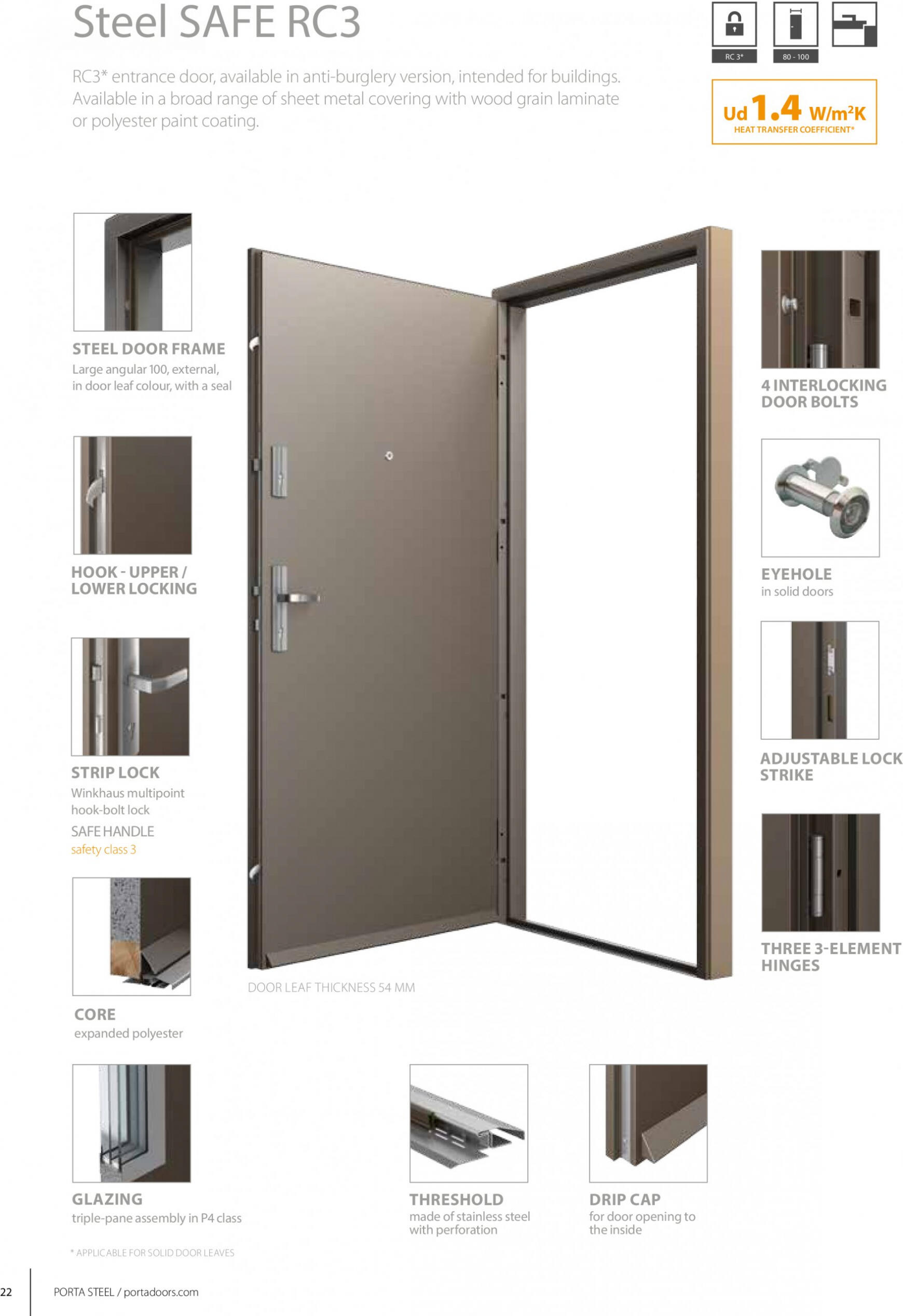 porta-doors - Porta - Catalog uși din oțel tehnice și de exterior - page: 22