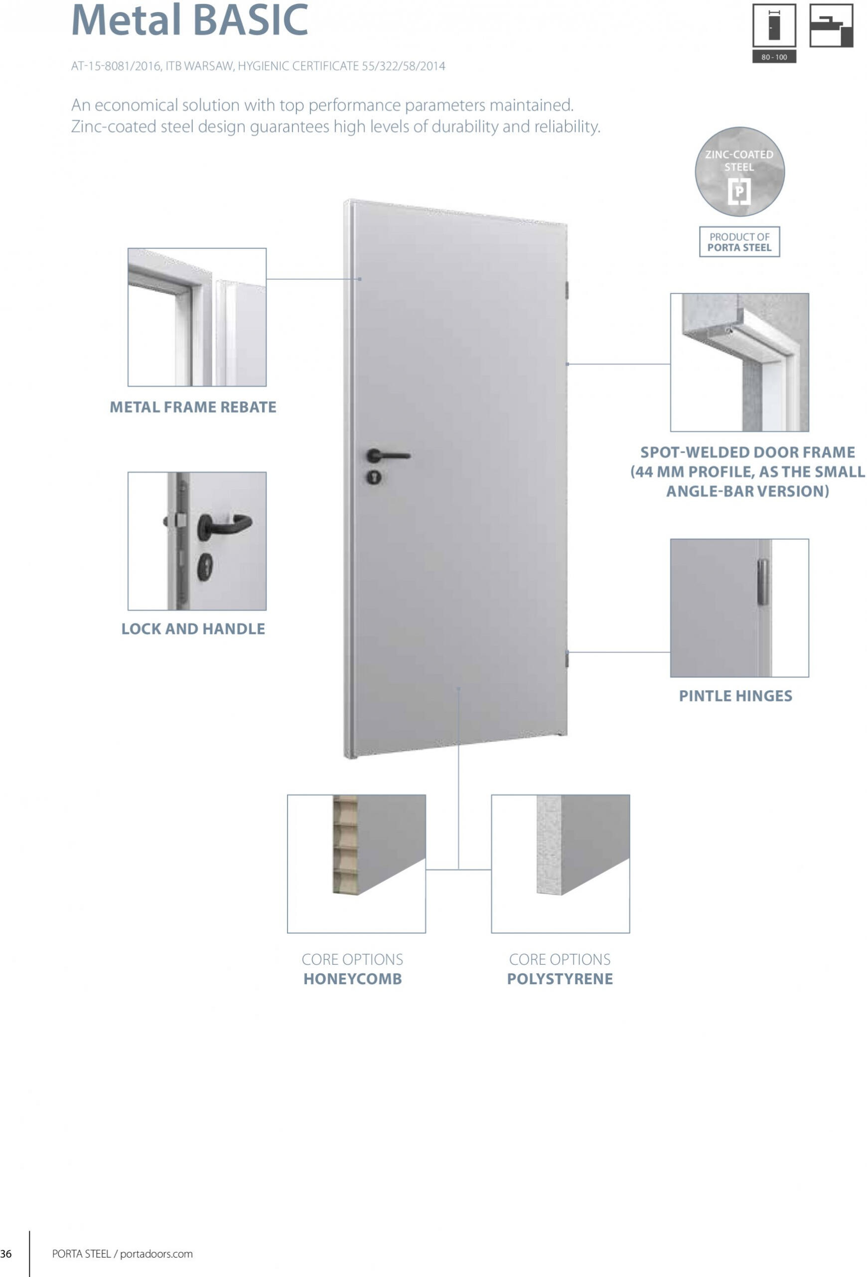 porta-doors - Porta - Catalog uși din oțel tehnice și de exterior - page: 36