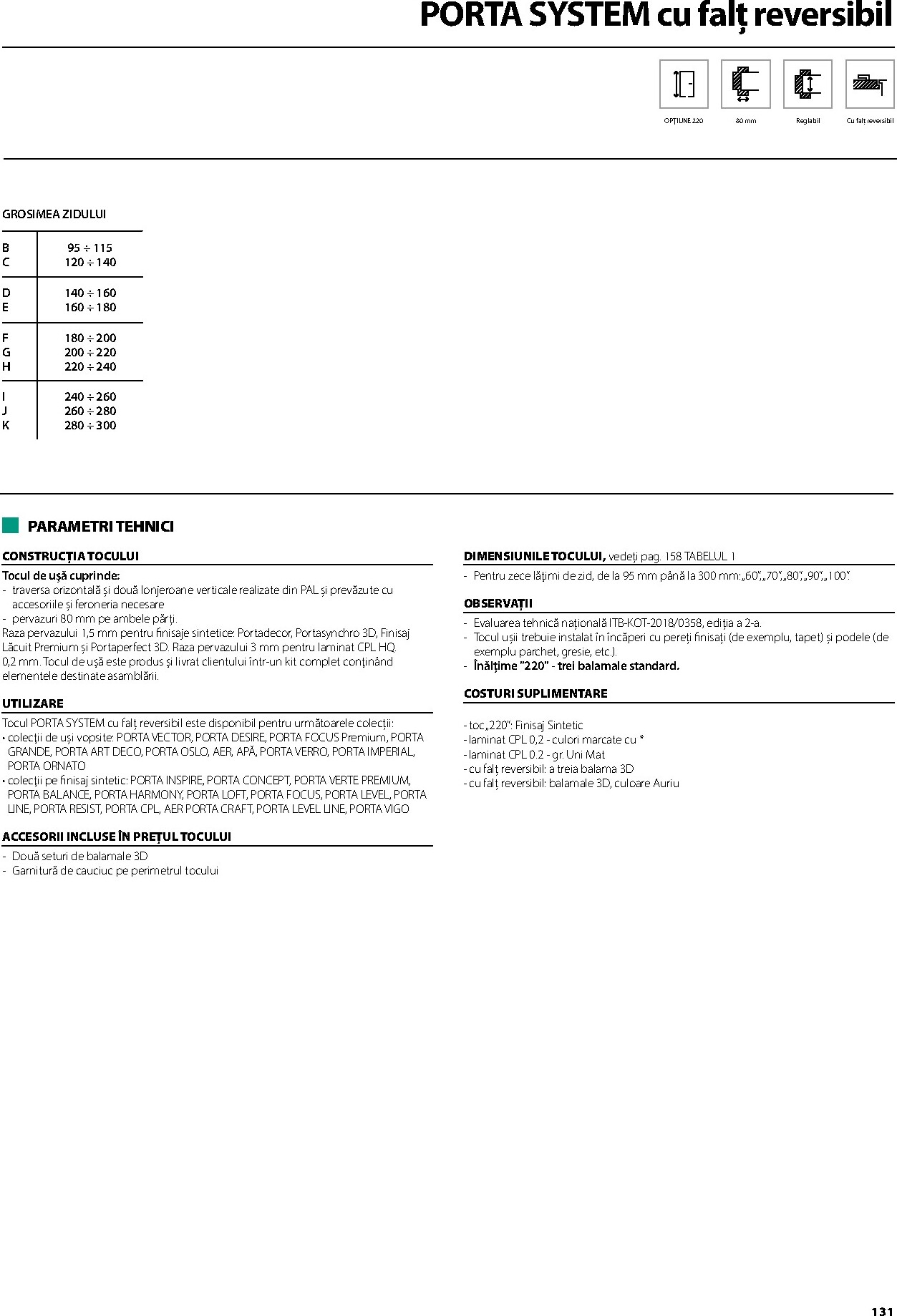 porta-doors - Brosura Porta Doors valabilă de la miercuri 01.04.2026 până la joi 31.12.2026 - page: 133
