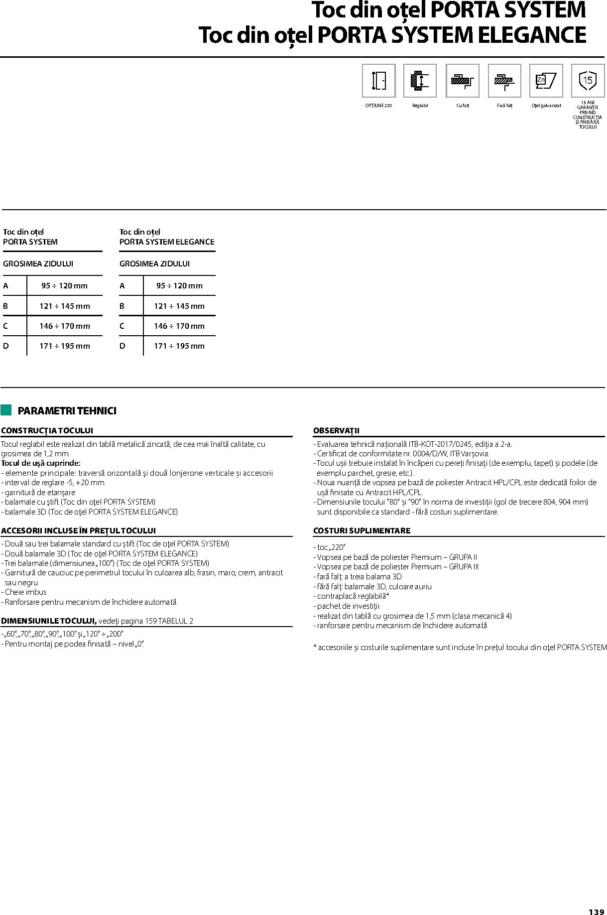 porta-doors - Brosura Porta Doors valabilă de la miercuri 01.04.2026 până la joi 31.12.2026 - page: 141