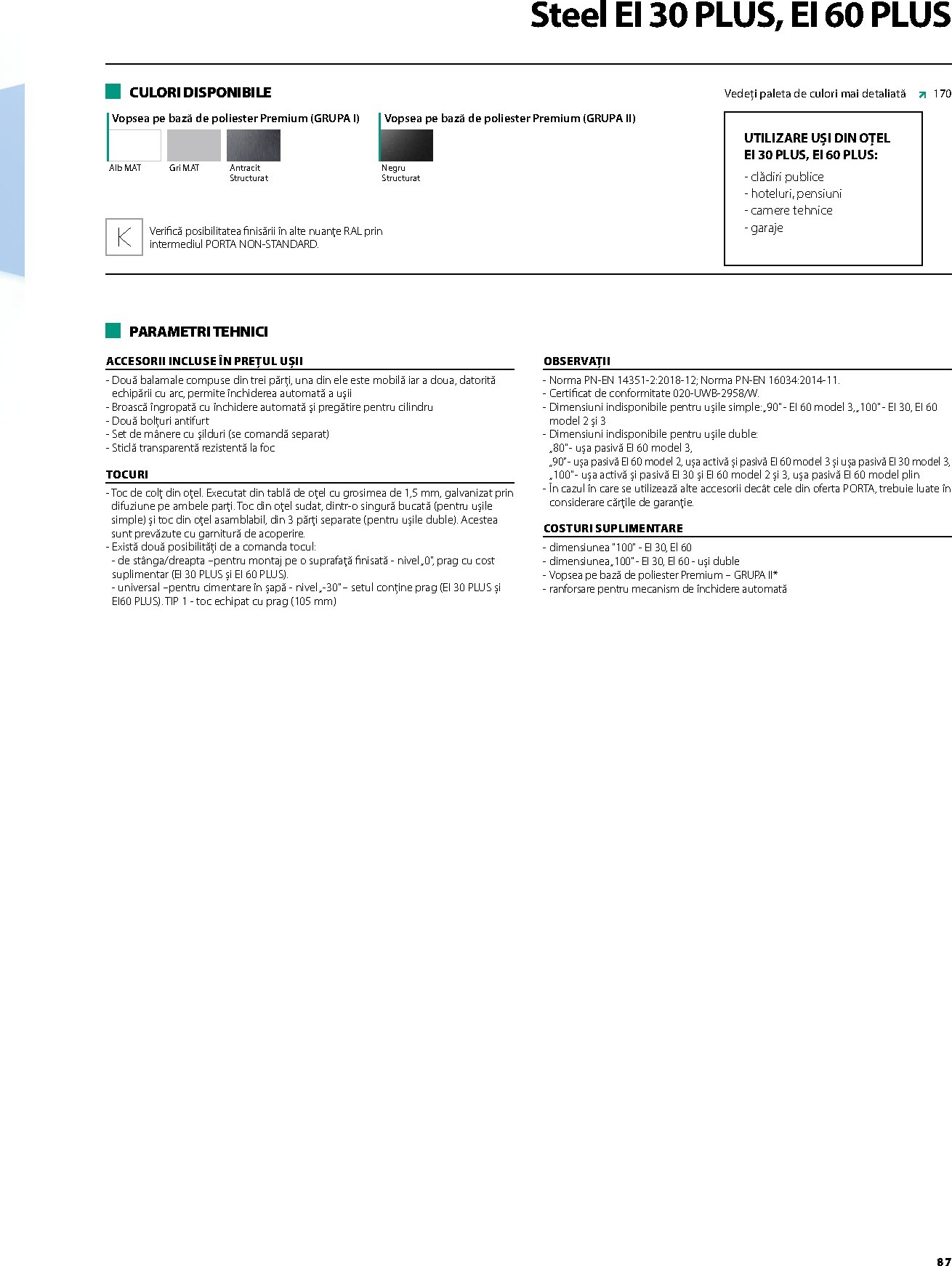 porta-doors - Brosura Porta Doors valabilă de la miercuri 01.04.2026 până la joi 31.12.2026 - page: 89