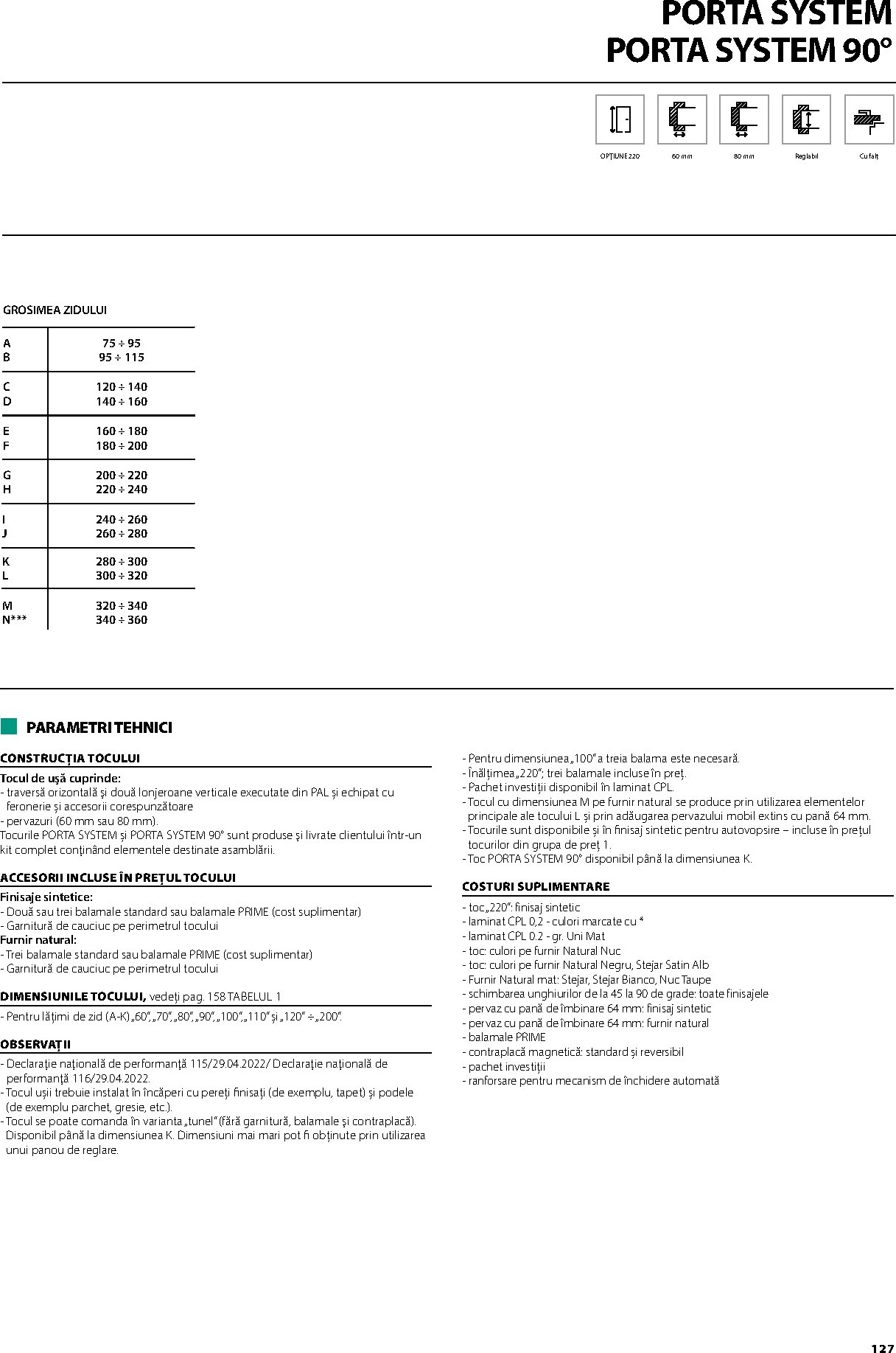 porta-doors - Brosura Porta Doors valabilă de la miercuri 01.04.2026 până la joi 31.12.2026 - page: 129