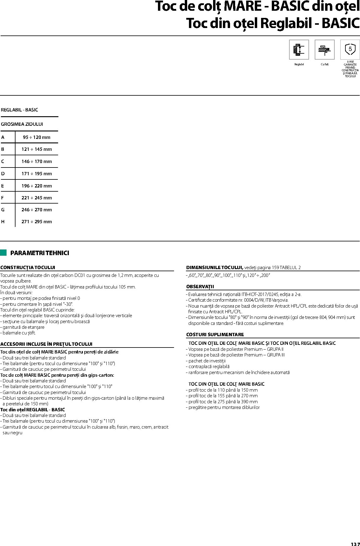 porta-doors - Brosura Porta Doors valabilă de la miercuri 01.04.2026 până la joi 31.12.2026 - page: 139