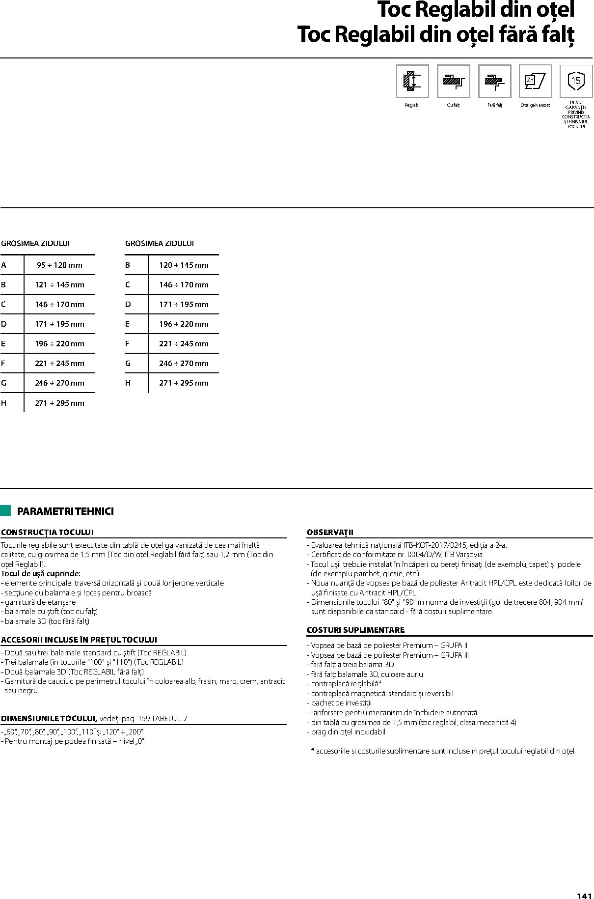 porta-doors - Brosura Porta Doors valabilă de la miercuri 01.04.2026 până la joi 31.12.2026 - page: 143