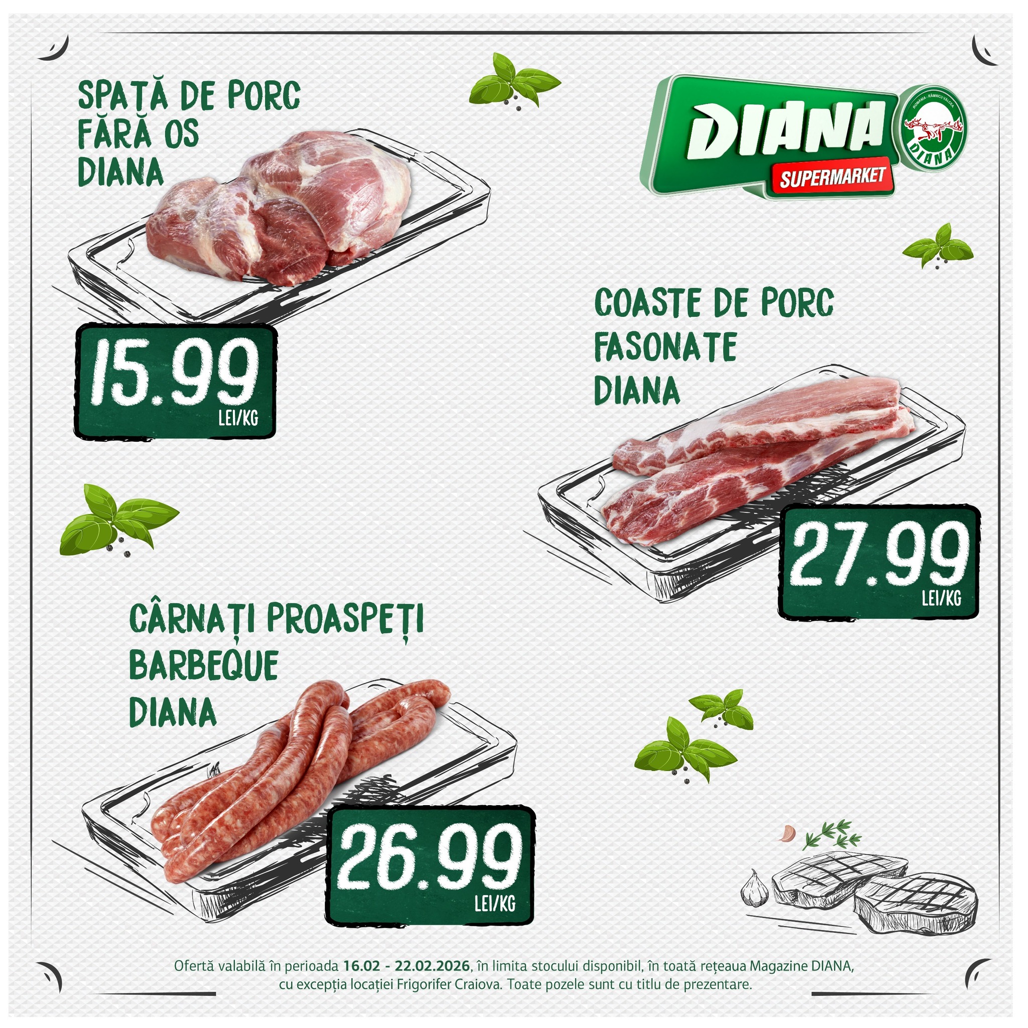diana - Catalog Diana - Carne online – oferte valabile din 16.02.2026