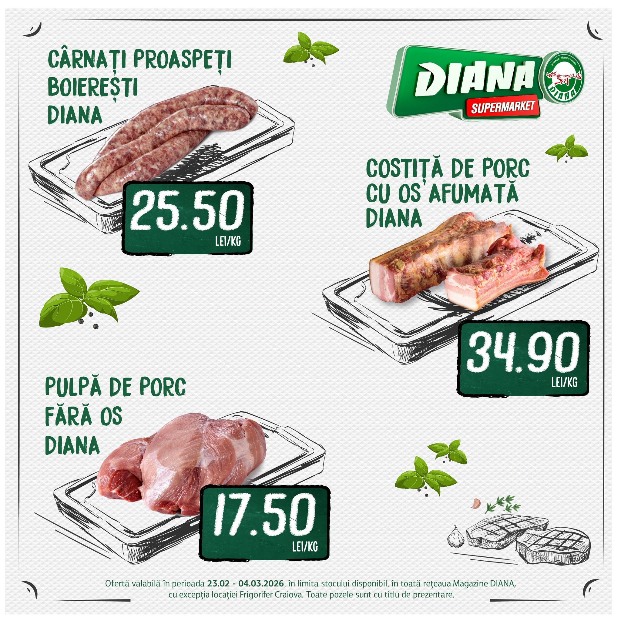 diana - Catalog Diana - Carne online – oferte valabile din 23.02.2026 - page: 1