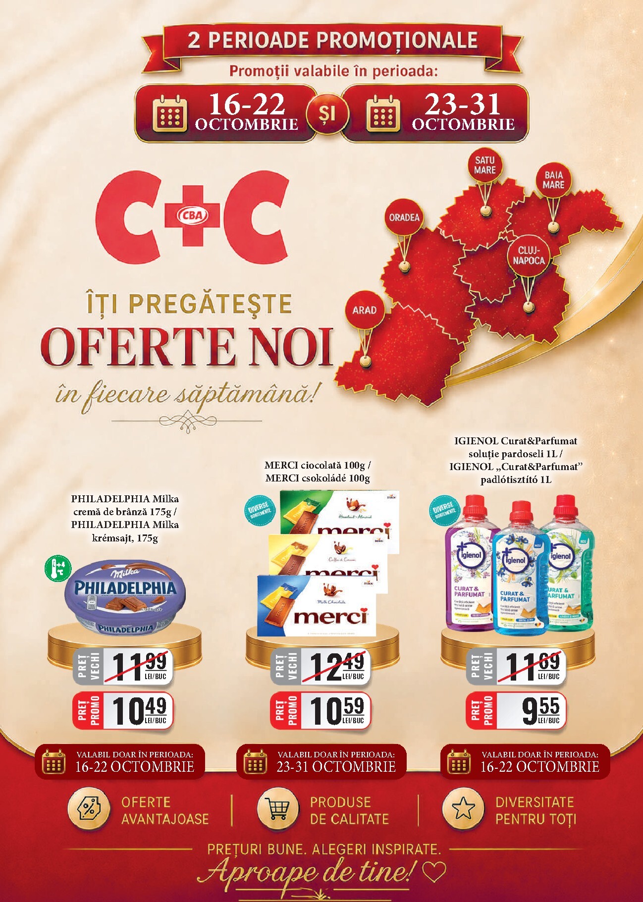 cba - CBA - Cash & Carry pliante pentru săptămâna viitoare de la vineri 16.10.2026 până la sâmbătă 31.10.2026