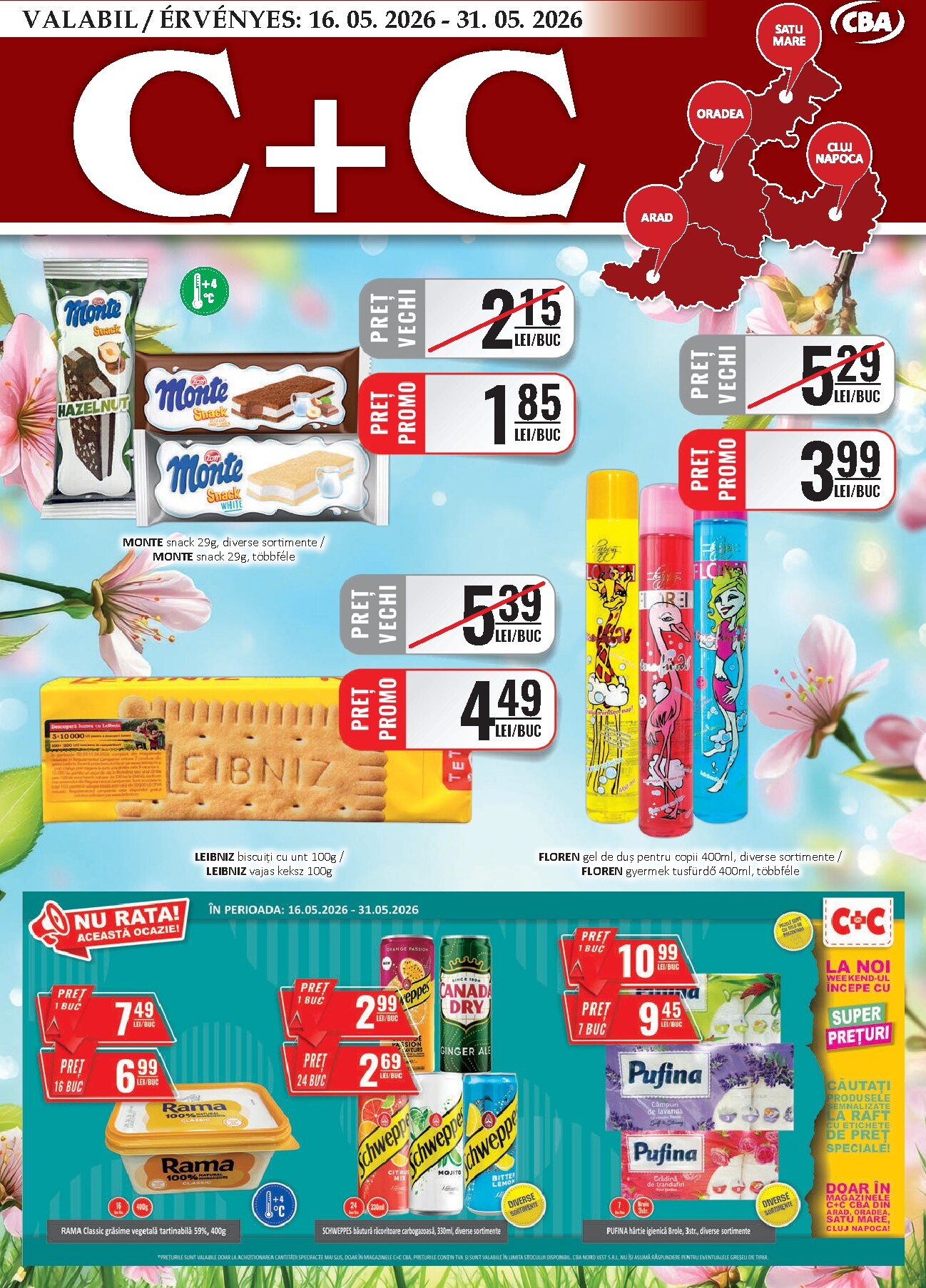 cba - CBA - Cash & Carry pliante pentru săptămâna viitoare de la sâmbătă 16.05.2026 până la duminică 31.05.2026