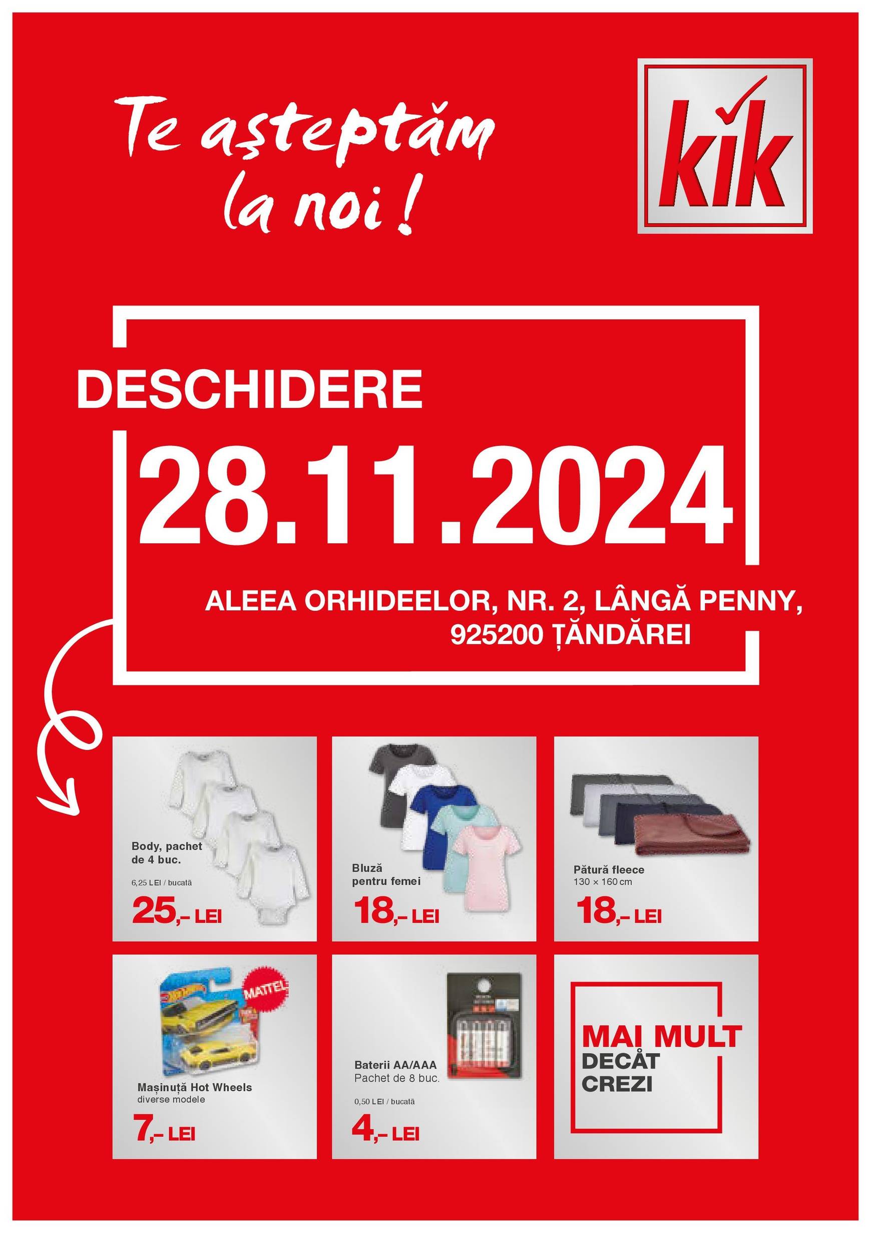 kik - Catalog KiK - Țăndărei valabil din 28.11. - 28.11.