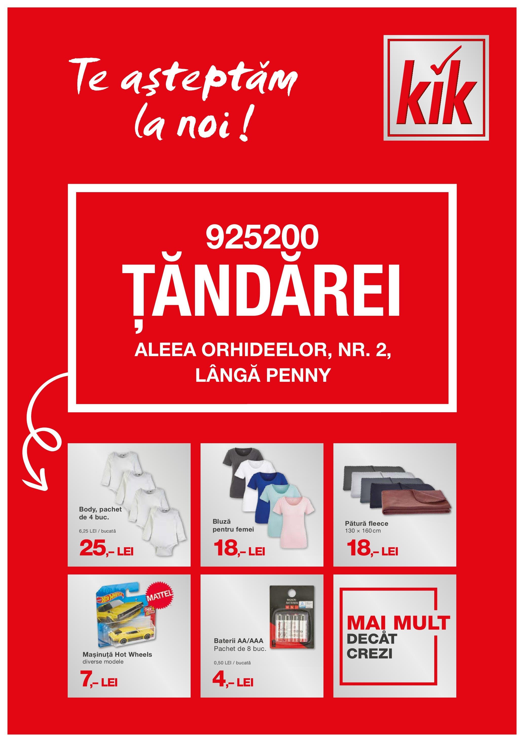 kik - Catalog KiK - Tăndărei valabil din 25.12. - 30.12.