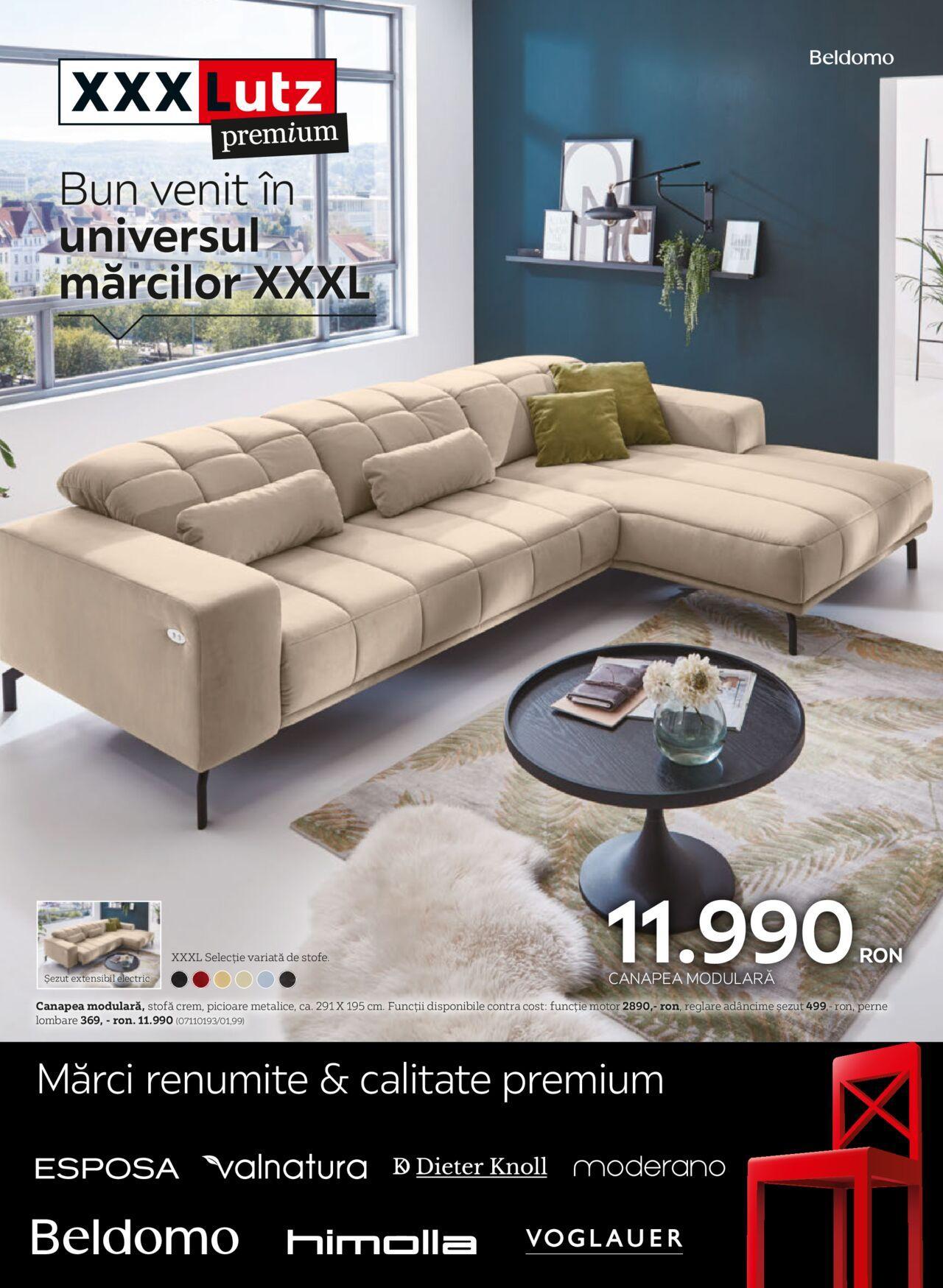 xxxlutz - XXXLutz catalog - Mărci Premium 01.04.2024 - 31.12.2024