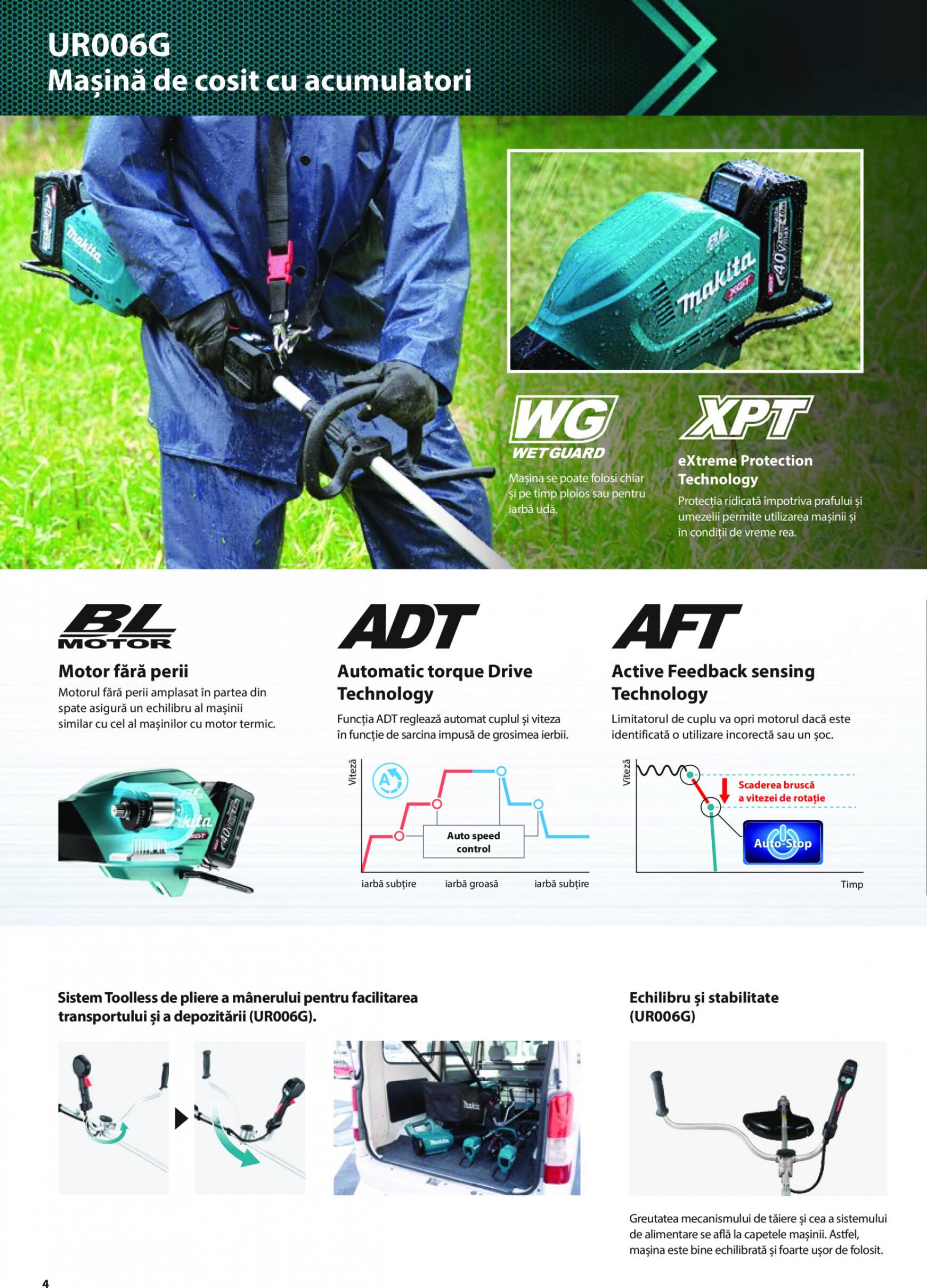 makita - Catalog nou Makita - Broșură Mașini de grădină cu acumulatori XGT 40Vmax/80Vmax 19.06. - 31.08. - page: 4