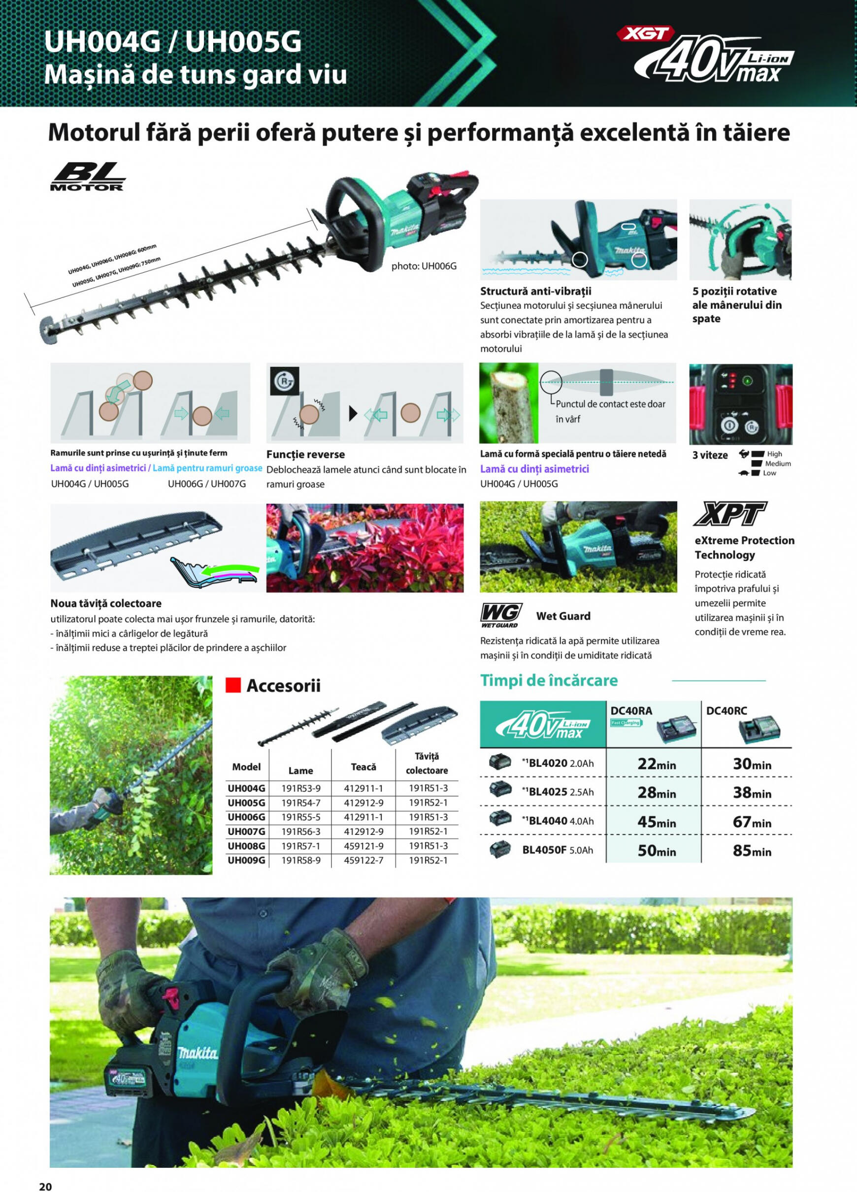 makita - Catalog nou Makita - Broșură Mașini de grădină cu acumulatori XGT 40Vmax/80Vmax 19.06. - 31.08. - page: 20