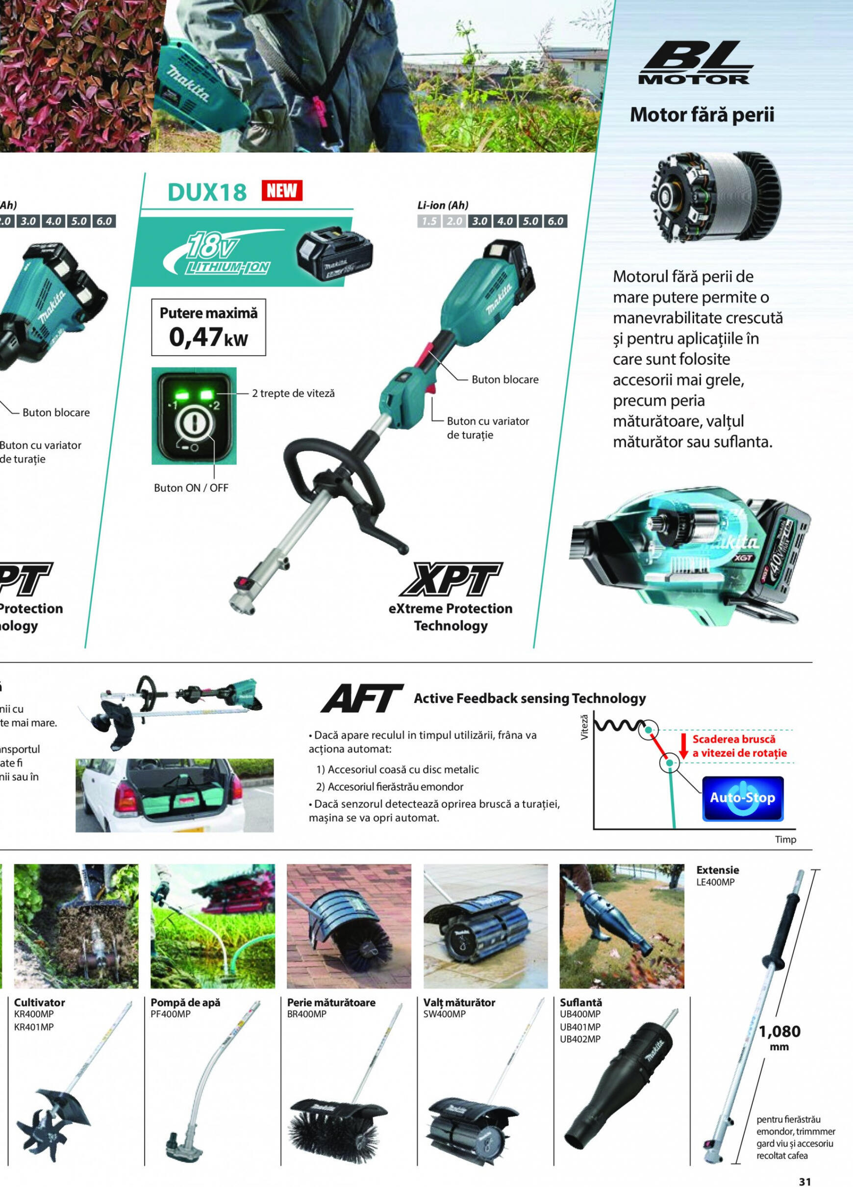 makita - Catalog nou Makita - Broșură Mașini de grădină cu acumulatori XGT 40Vmax/80Vmax 19.06. - 31.08. - page: 31