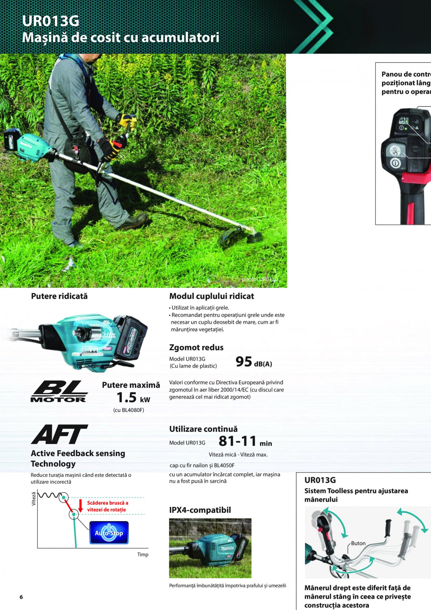 makita - Catalog nou Makita - Broșură Mașini de grădină cu acumulatori XGT 40Vmax/80Vmax 19.06. - 31.08. - page: 6