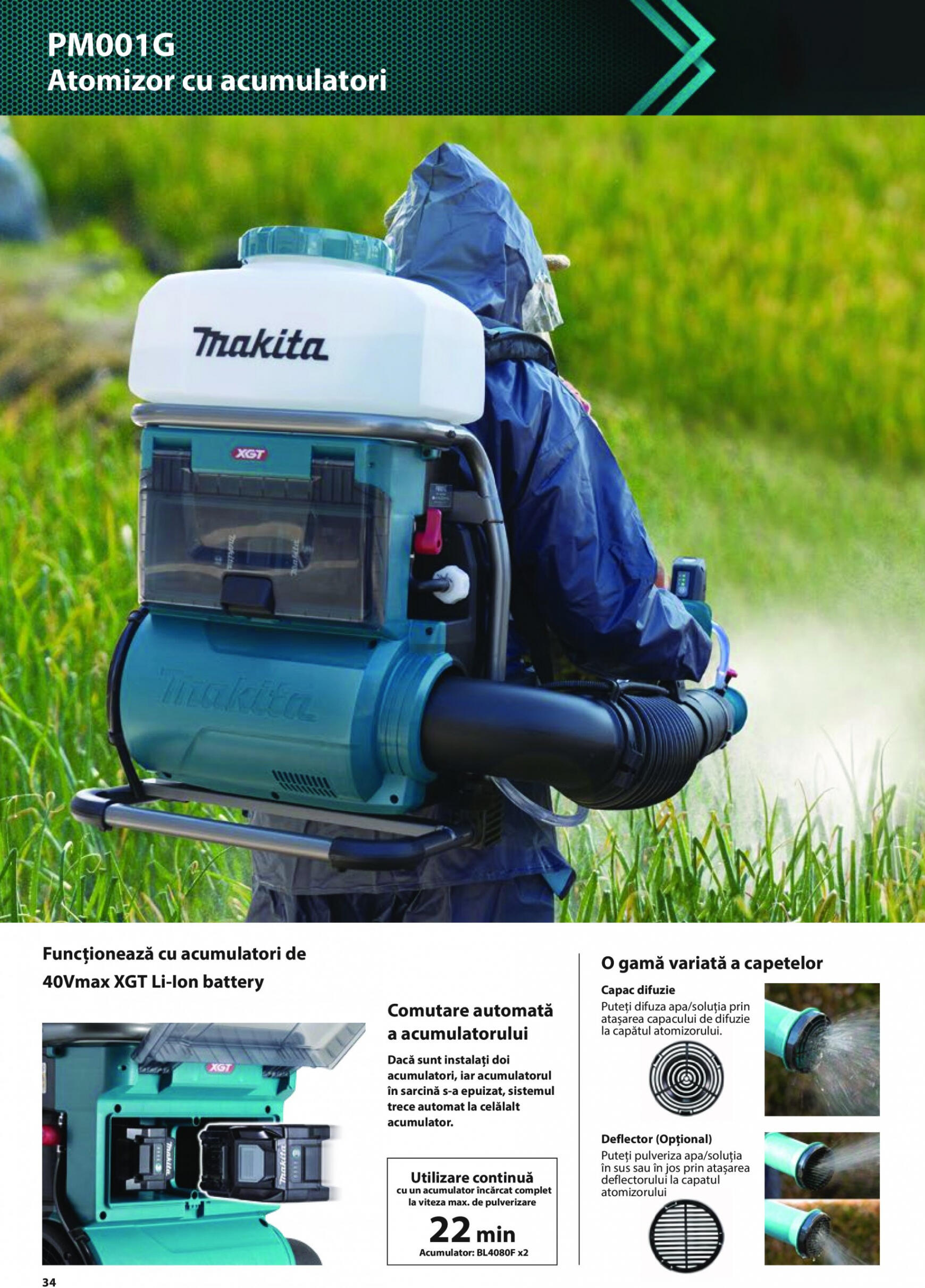 makita - Catalog nou Makita - Broșură Mașini de grădină cu acumulatori XGT 40Vmax/80Vmax 19.06. - 31.08. - page: 34