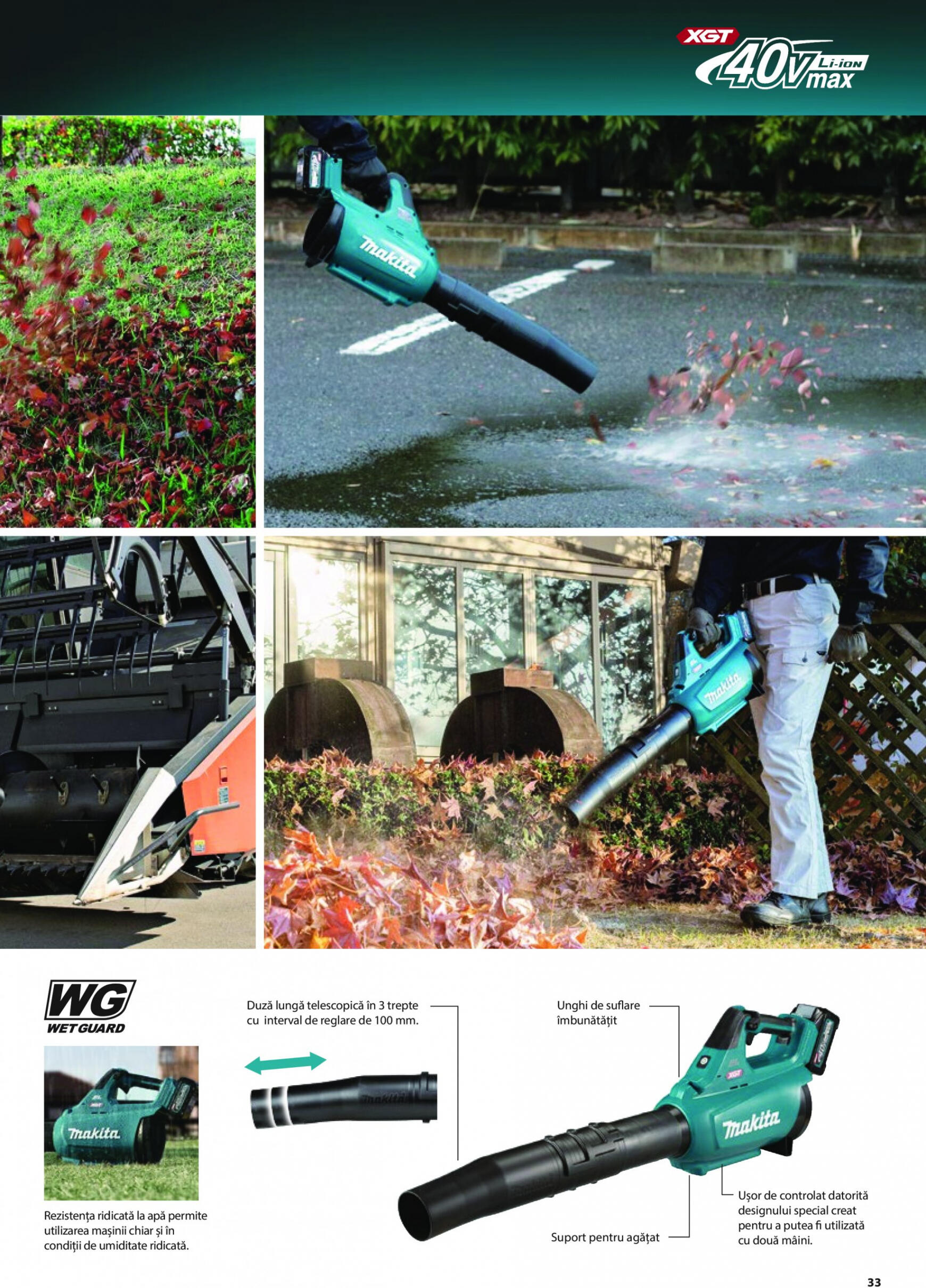 makita - Catalog nou Makita - Broșură Mașini de grădină cu acumulatori XGT 40Vmax/80Vmax 19.06. - 31.08. - page: 33