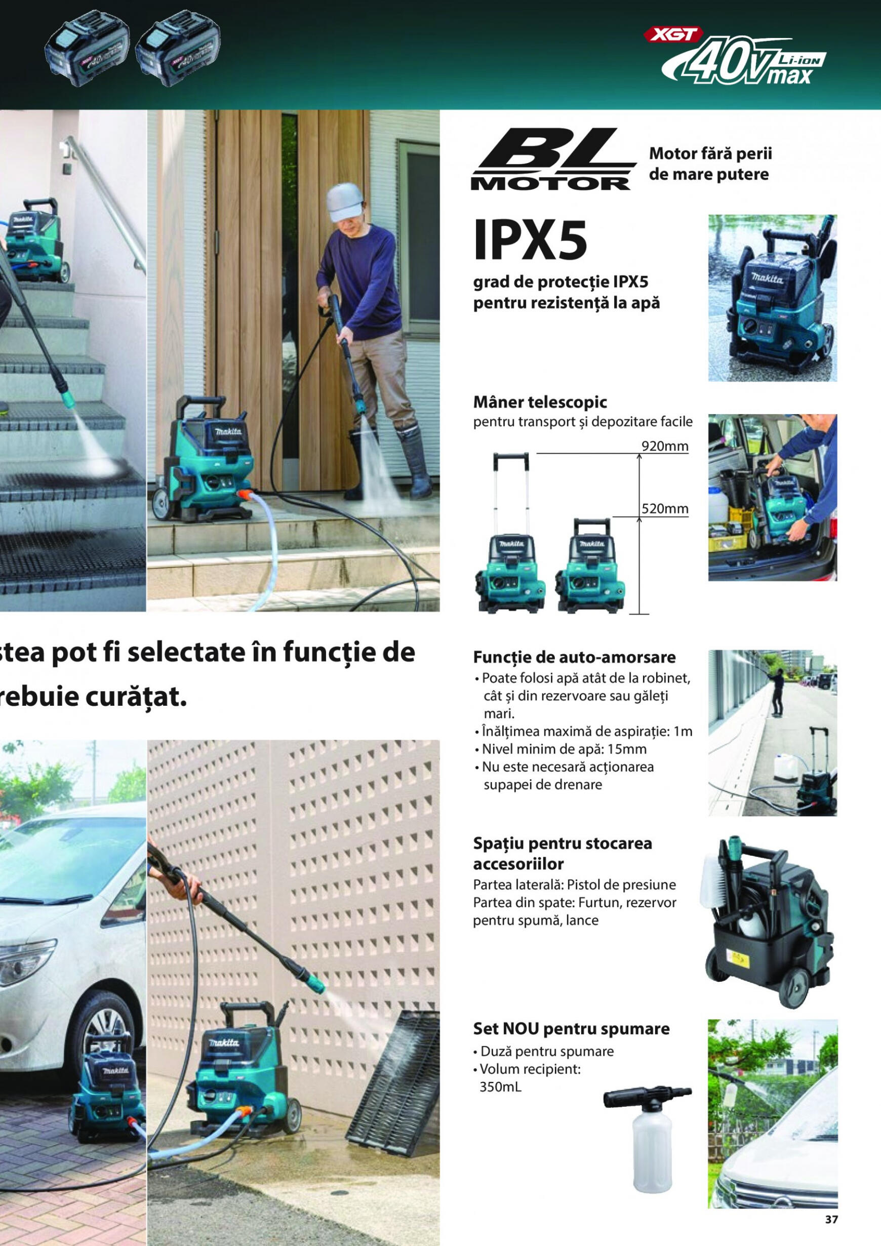 makita - Catalog nou Makita - Broșură Mașini de grădină cu acumulatori XGT 40Vmax/80Vmax 19.06. - 31.08. - page: 37