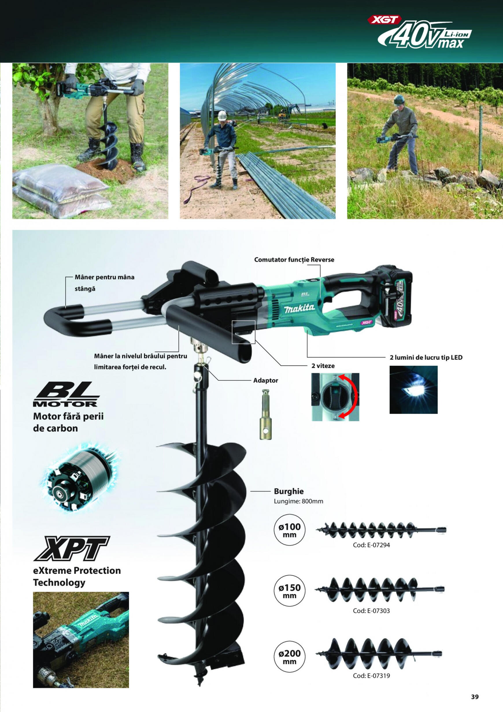 makita - Catalog nou Makita - Broșură Mașini de grădină cu acumulatori XGT 40Vmax/80Vmax 19.06. - 31.08. - page: 39