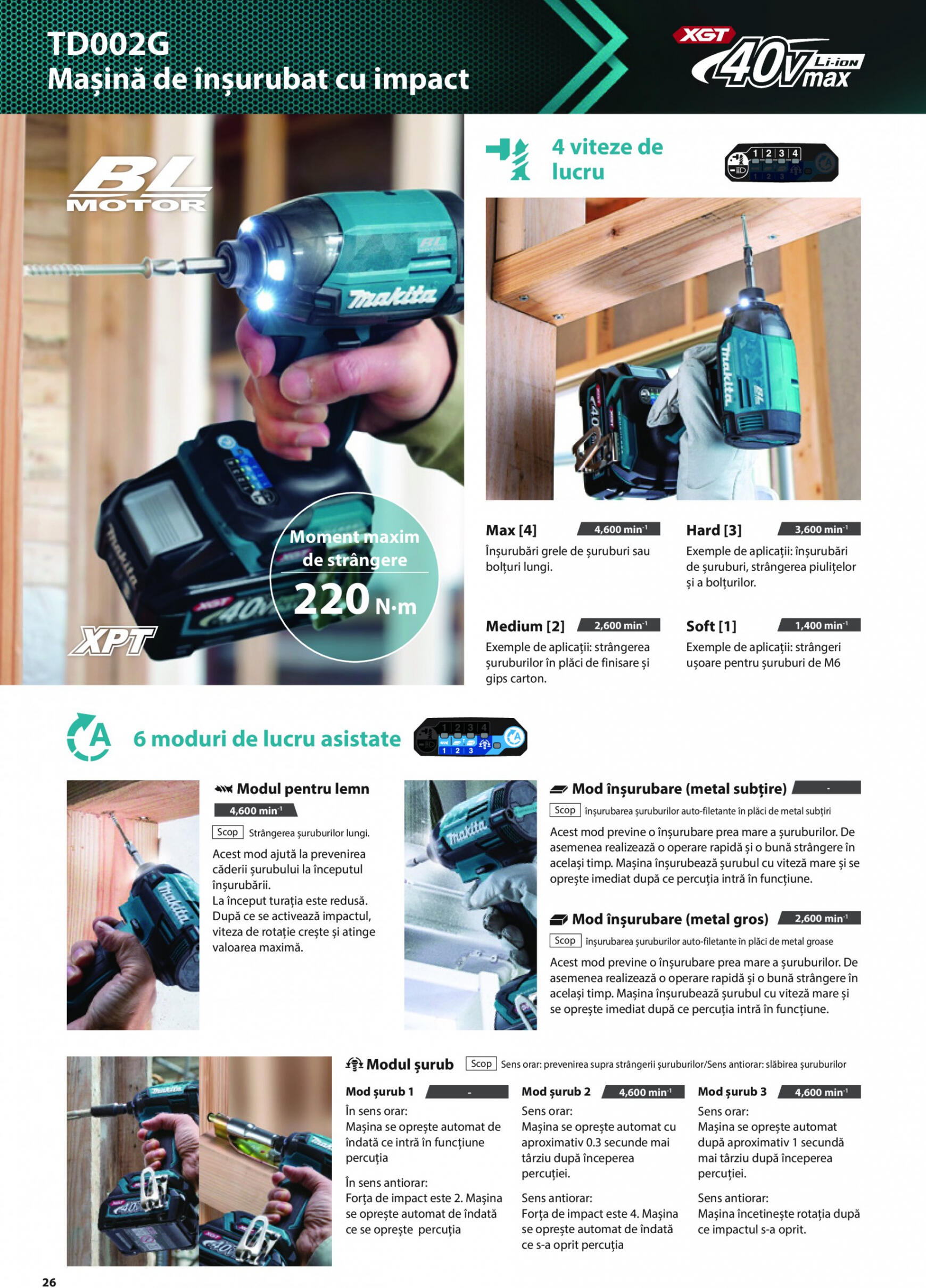 makita - Catalog nou Makita - Broșură Mașini profesionale cu acumulatori XGT 40Vmax/80Vmax 19.06. - 31.12. - page: 26