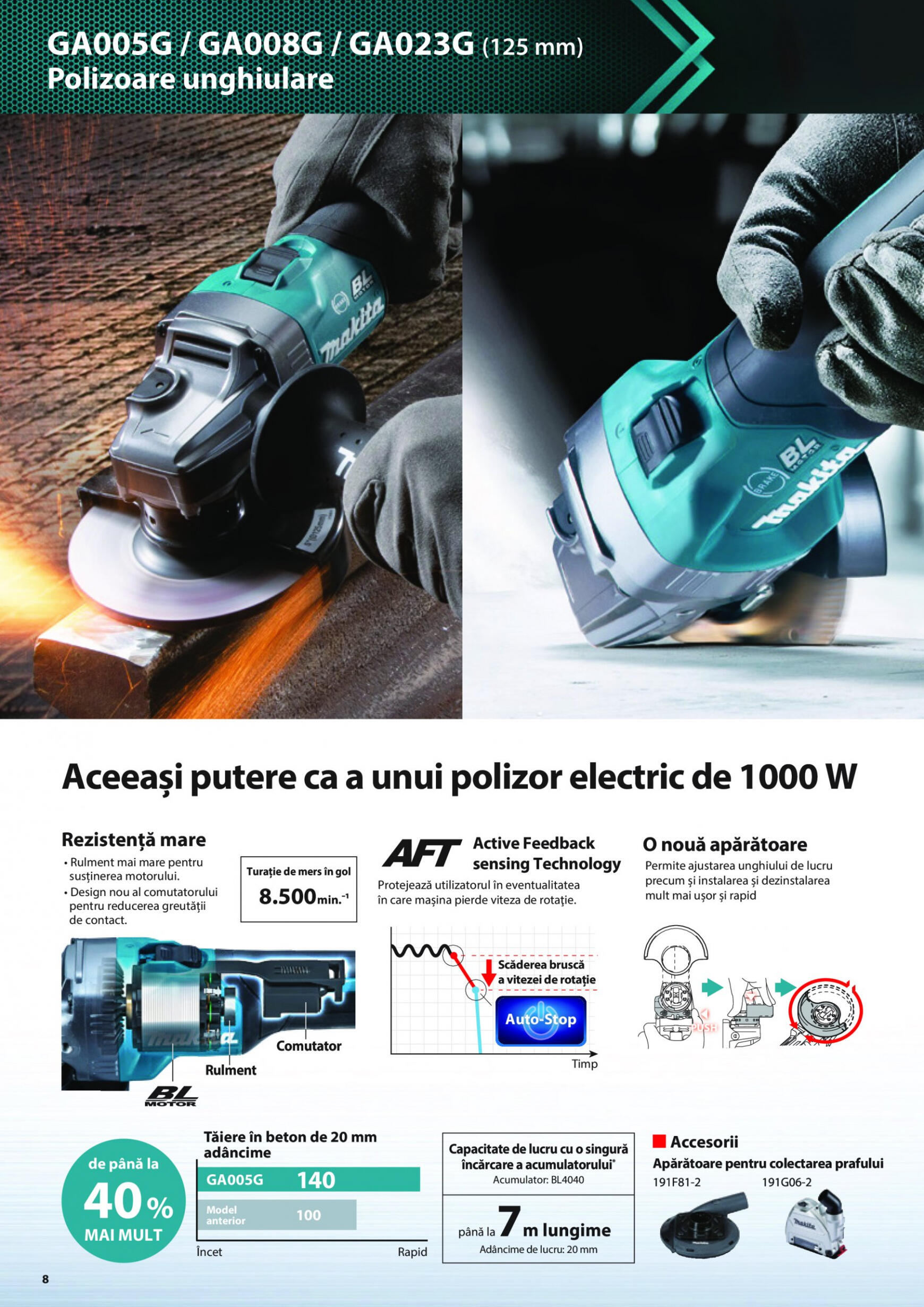 makita - Catalog nou Makita - Broșură Mașini profesionale cu acumulatori XGT 40Vmax/80Vmax 19.06. - 31.12. - page: 8