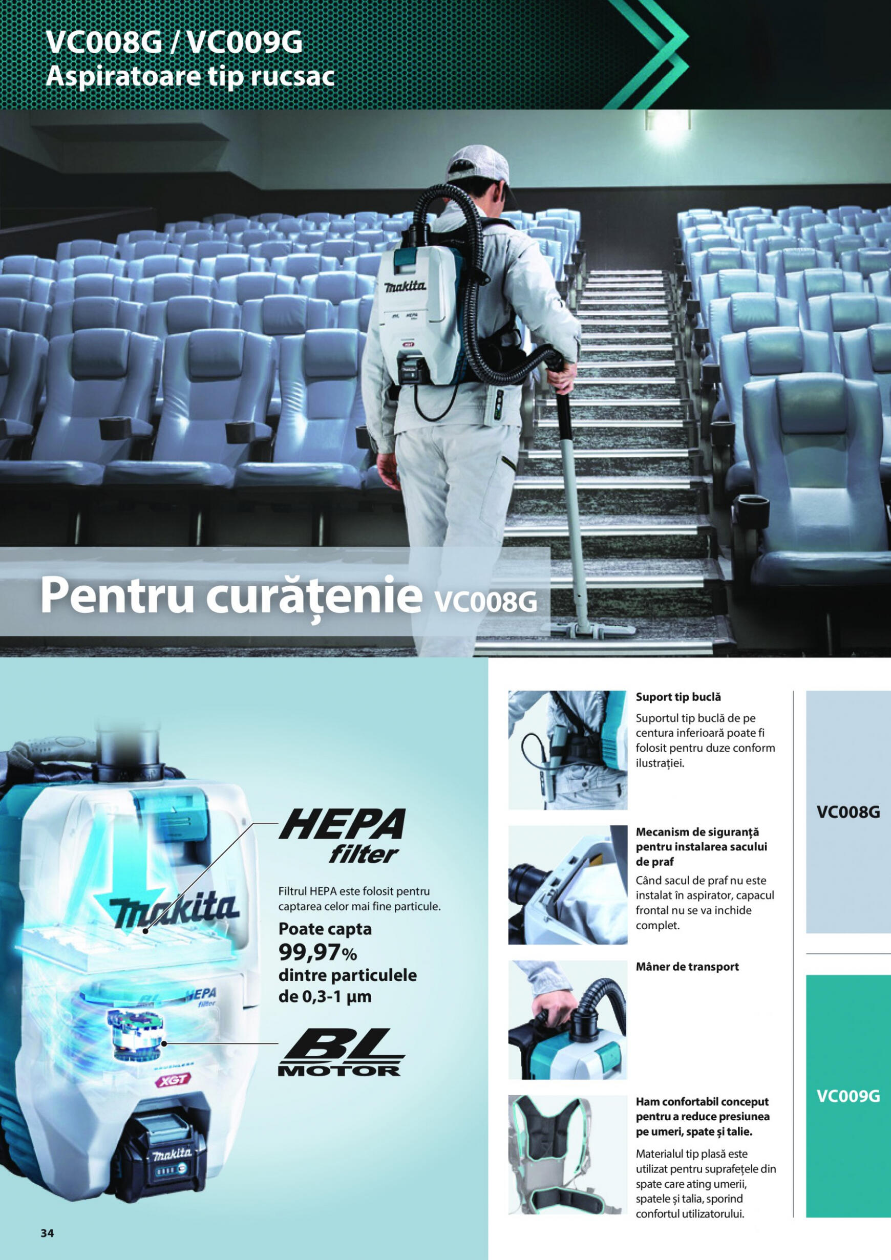 makita - Catalog nou Makita - Broșură Mașini profesionale cu acumulatori XGT 40Vmax/80Vmax 19.06. - 31.12. - page: 34