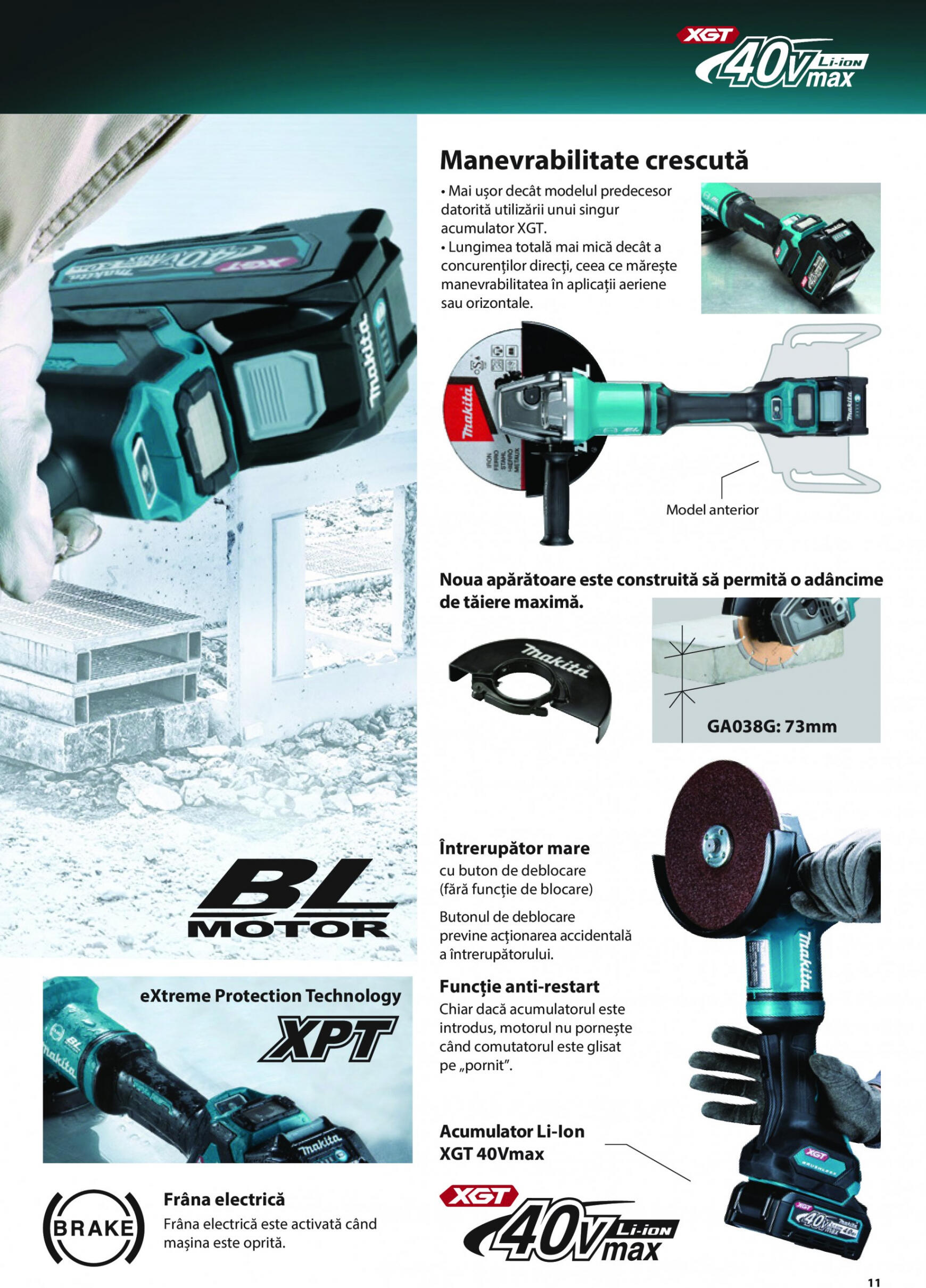 makita - Catalog nou Makita - Broșură Mașini profesionale cu acumulatori XGT 40Vmax/80Vmax 19.06. - 31.12. - page: 11