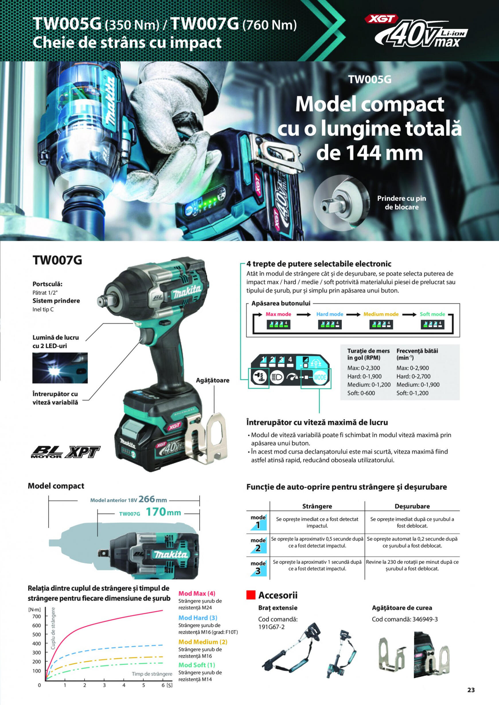 makita - Catalog nou Makita - Broșură Mașini profesionale cu acumulatori XGT 40Vmax/80Vmax 19.06. - 31.12. - page: 23