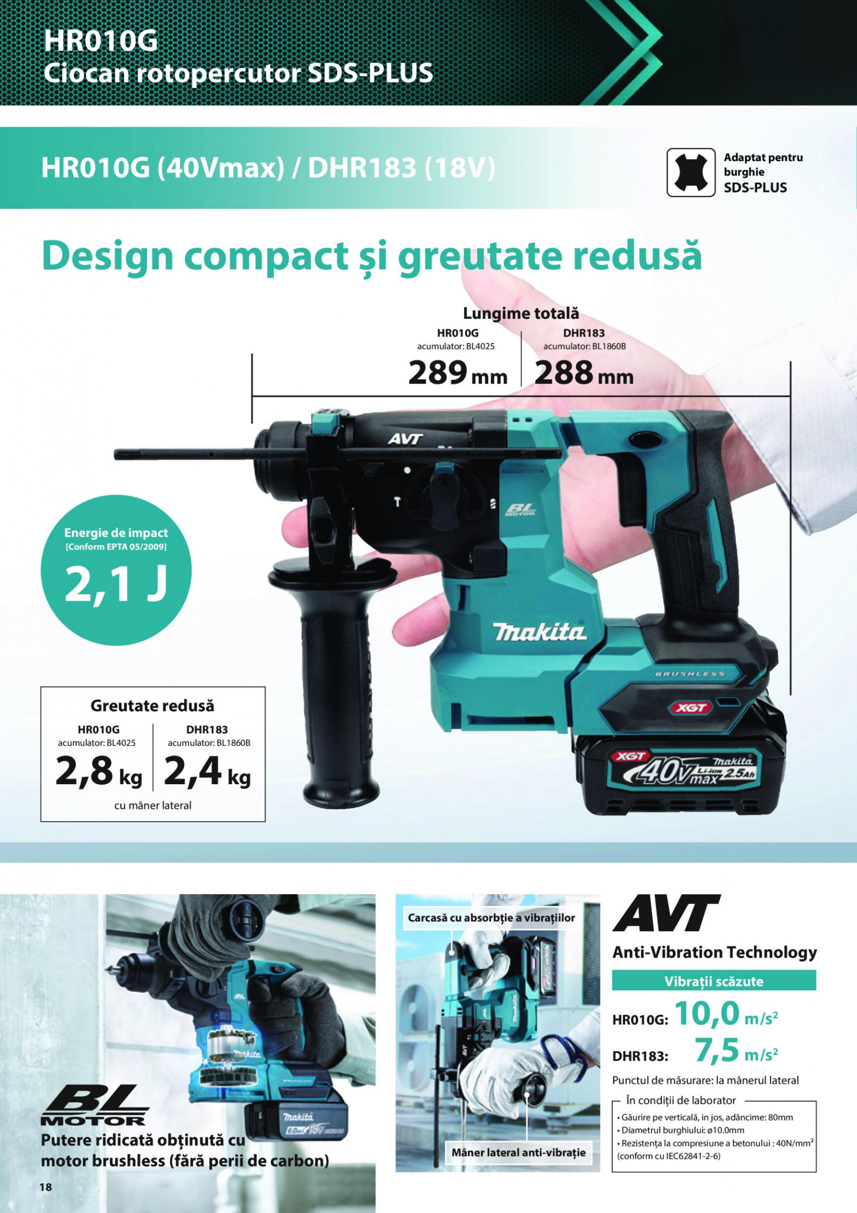 makita - Catalog nou Makita - Broșură Mașini profesionale cu acumulatori XGT 40Vmax/80Vmax 19.06. - 31.12. - page: 18