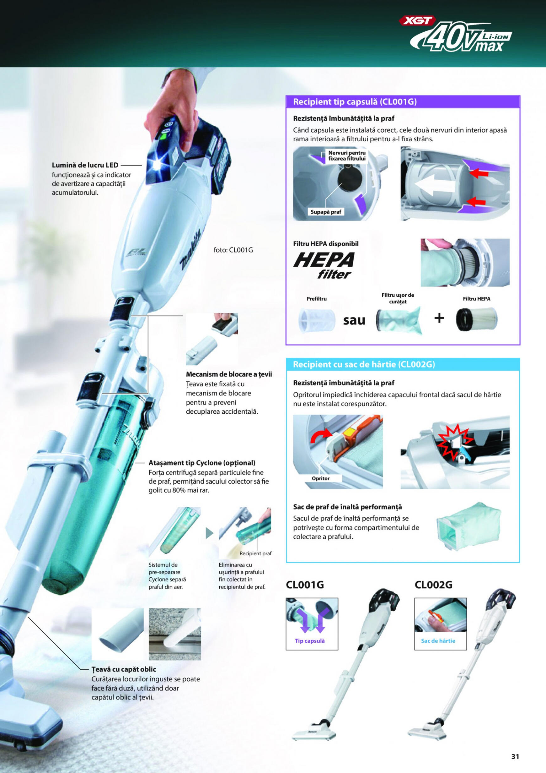 makita - Catalog nou Makita - Broșură Mașini profesionale cu acumulatori XGT 40Vmax/80Vmax 19.06. - 31.12. - page: 31