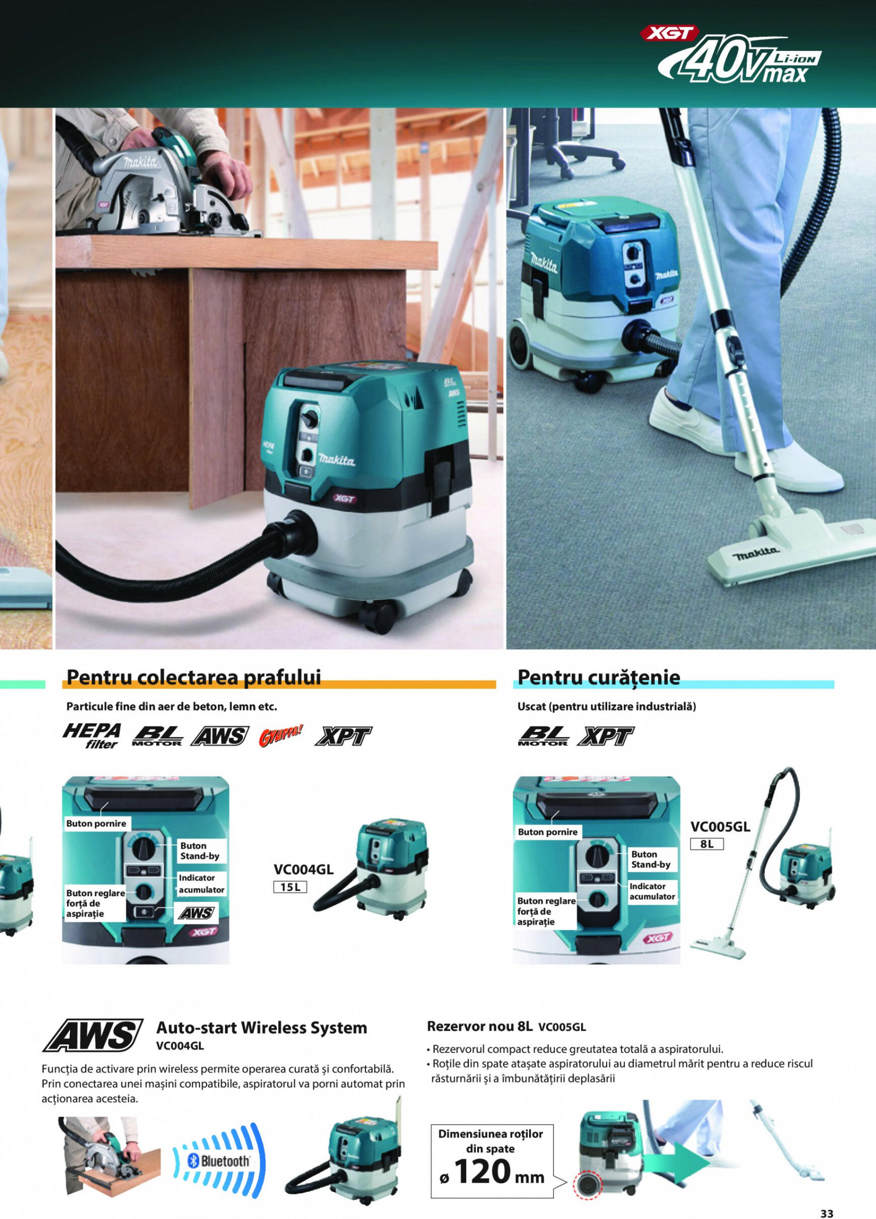 makita - Catalog nou Makita - Broșură Mașini profesionale cu acumulatori XGT 40Vmax/80Vmax 19.06. - 31.12. - page: 33