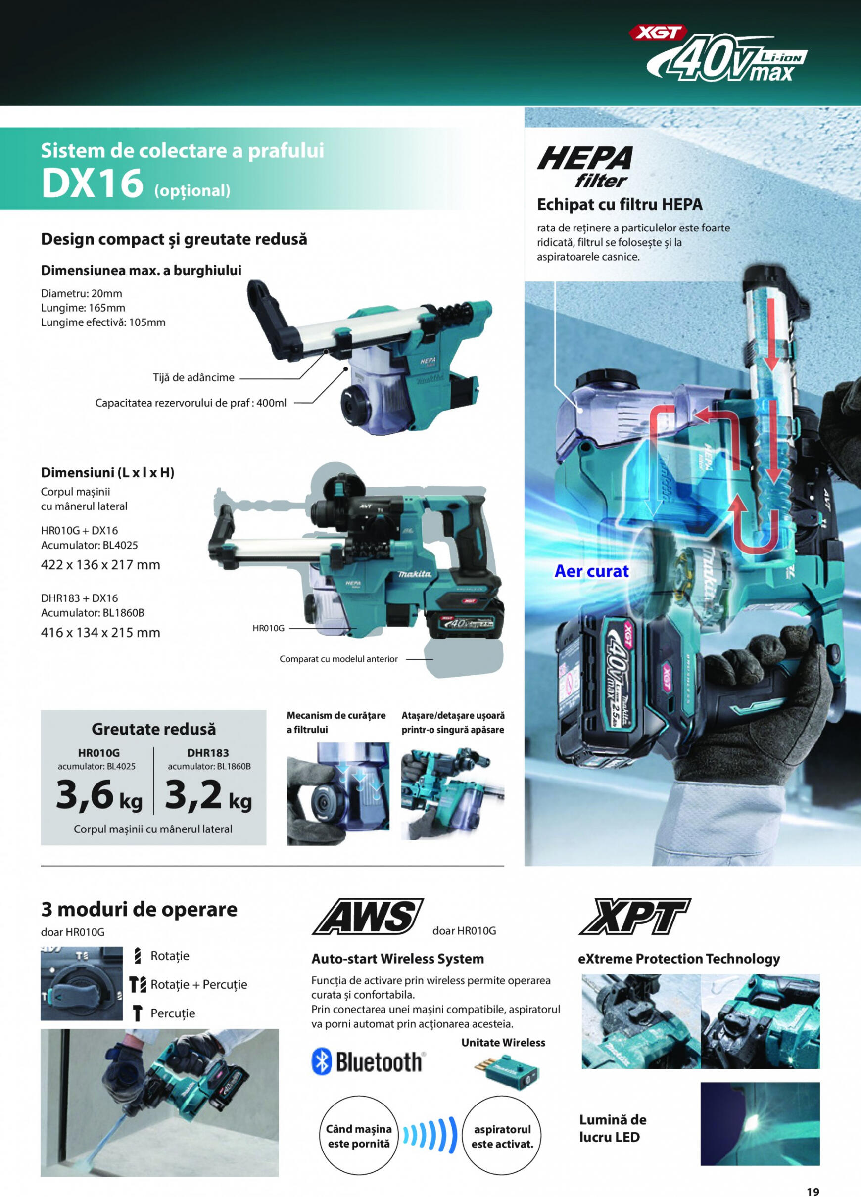 makita - Catalog nou Makita - Broșură Mașini profesionale cu acumulatori XGT 40Vmax/80Vmax 19.06. - 31.12. - page: 19