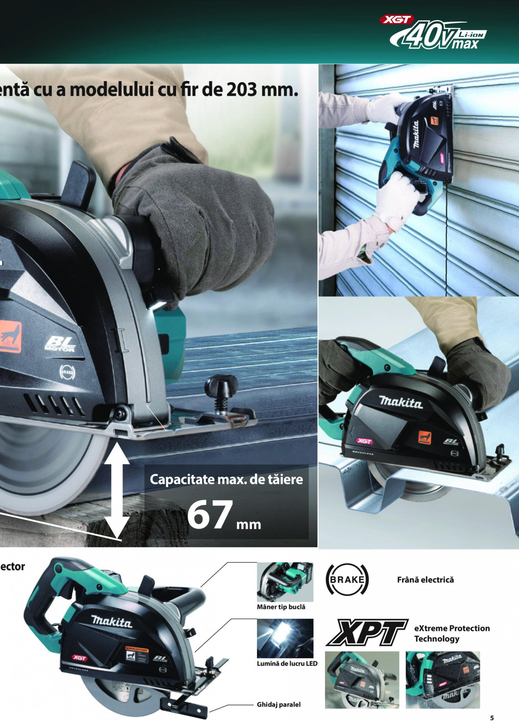 makita - Catalog nou Makita - Broșură Mașini profesionale cu acumulatori XGT 40Vmax/80Vmax 19.06. - 31.12. - page: 5