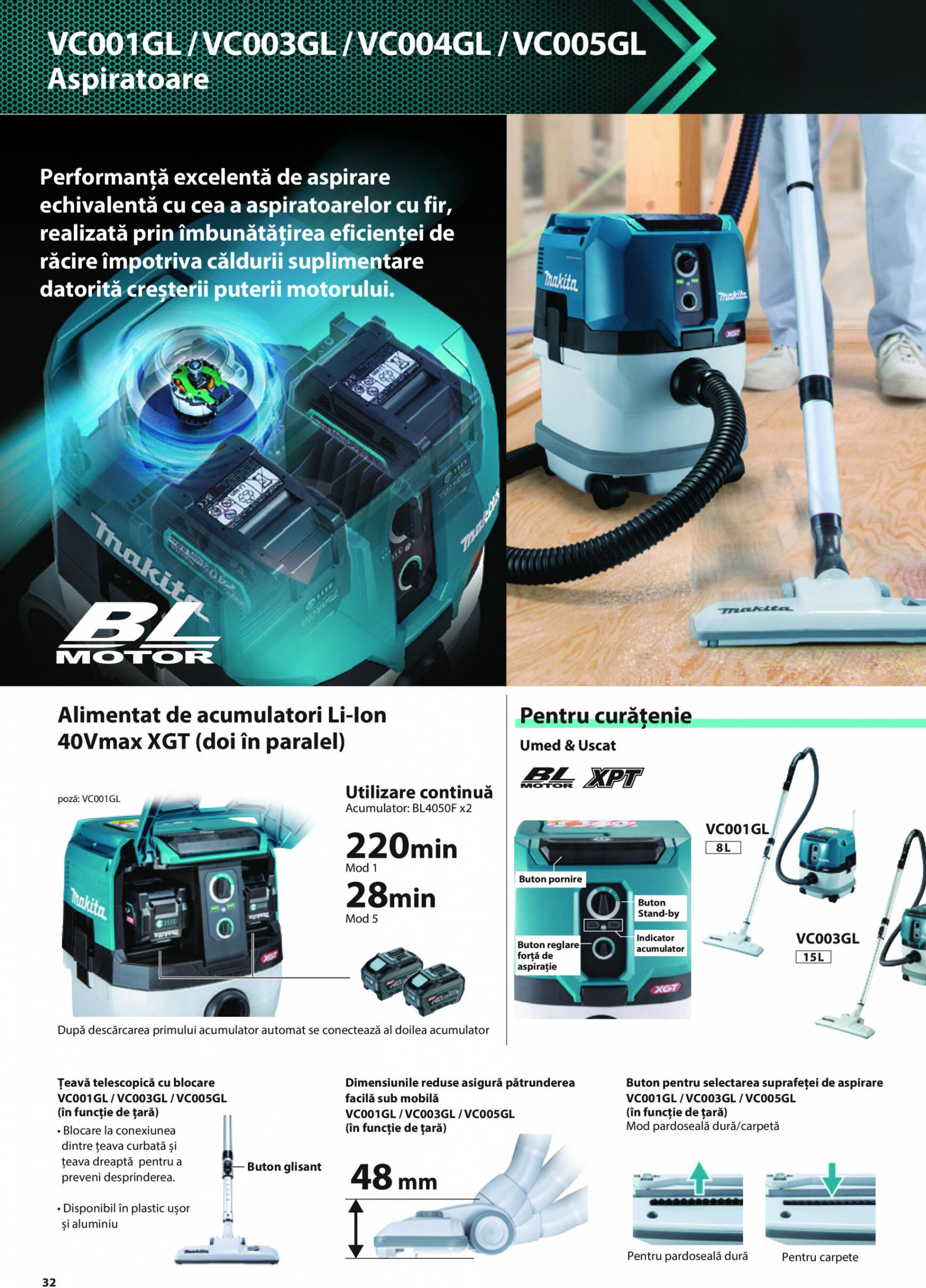 makita - Catalog nou Makita - Broșură Mașini profesionale cu acumulatori XGT 40Vmax/80Vmax 19.06. - 31.12. - page: 32