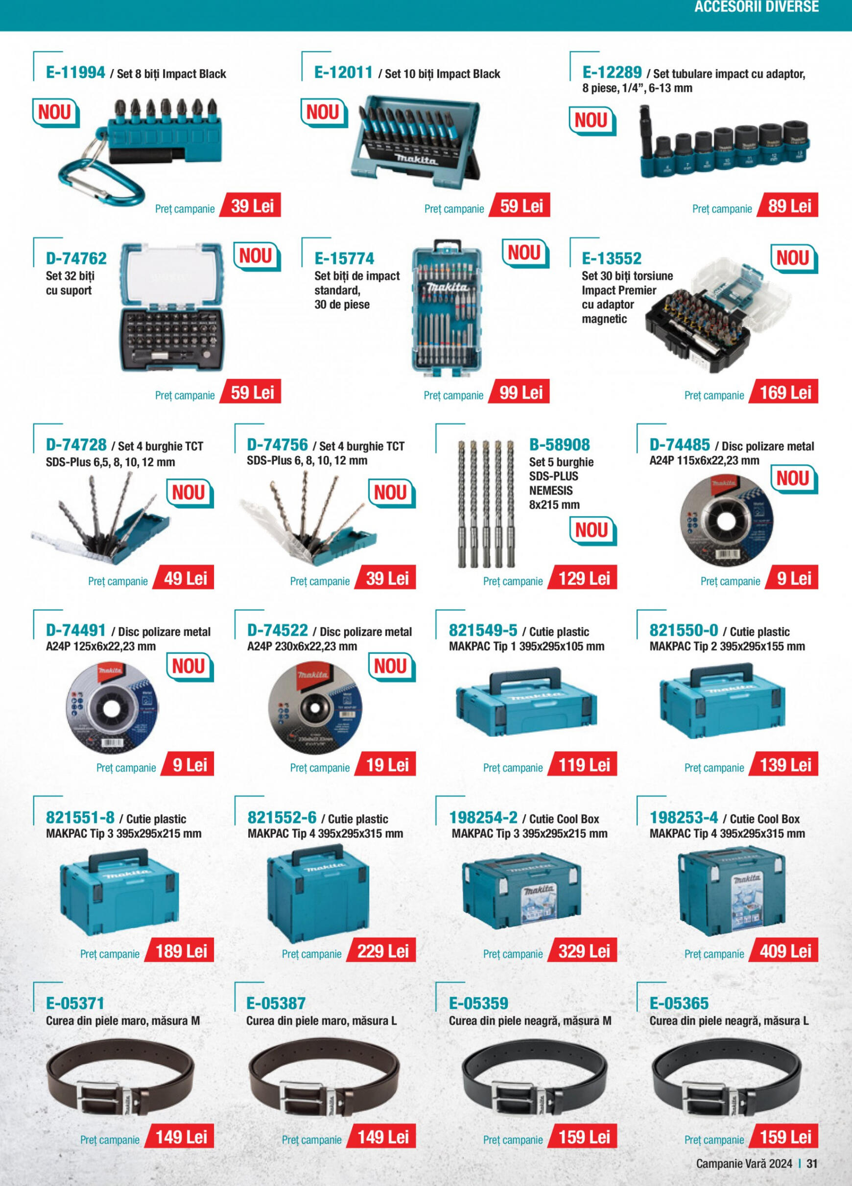 makita - Catalog nou Makita - Broșură Campanie Construcții Vară 2024 01.07. - 30.09. - page: 31