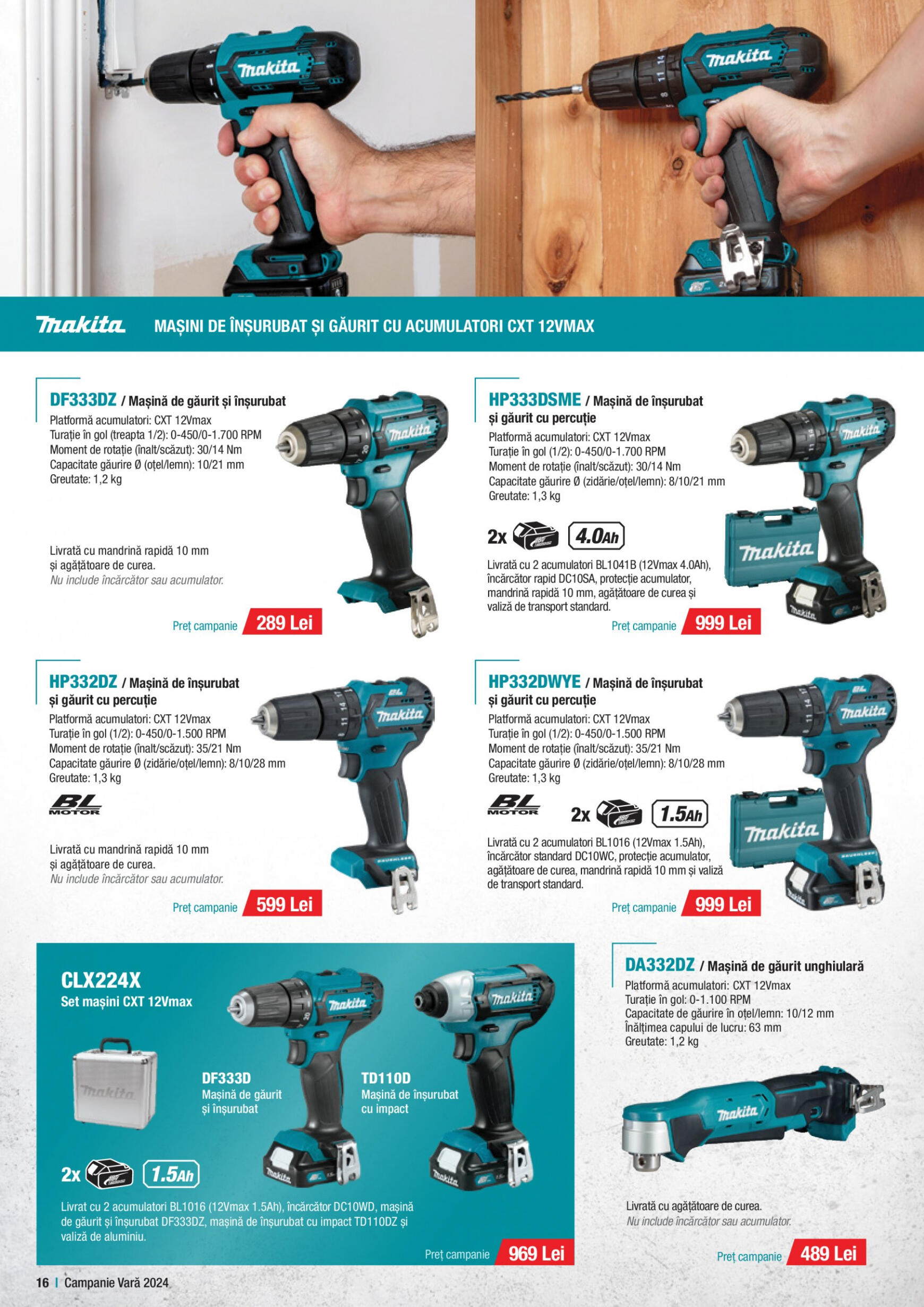 makita - Catalog nou Makita - Broșură Campanie Construcții Vară 2024 01.07. - 30.09. - page: 16