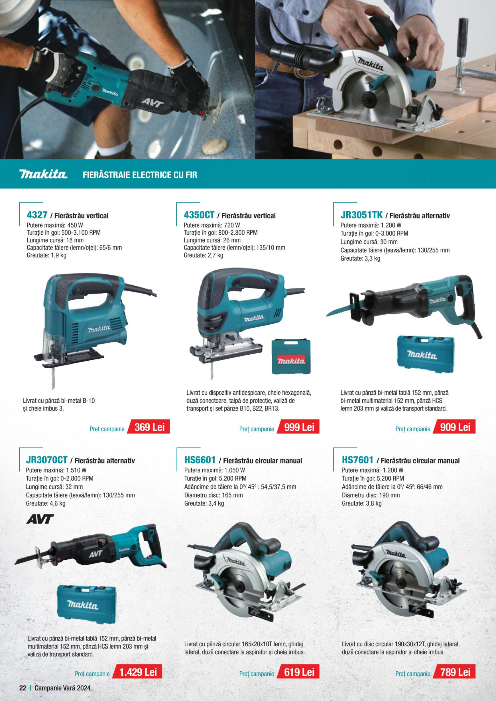 makita - Catalog nou Makita - Broșură Campanie Construcții Vară 2024 01.07. - 30.09. - page: 22