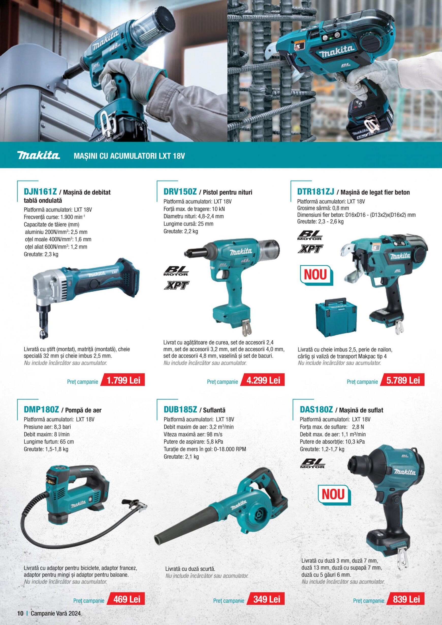 makita - Catalog nou Makita - Broșură Campanie Construcții Vară 2024 01.07. - 30.09. - page: 10